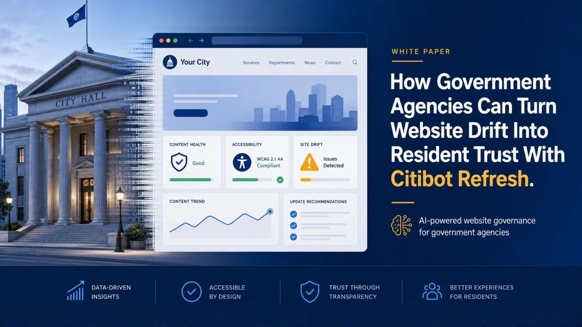 How Government Agencies Can Turn Website Drift Into Resident Trust With Citibot Refresh