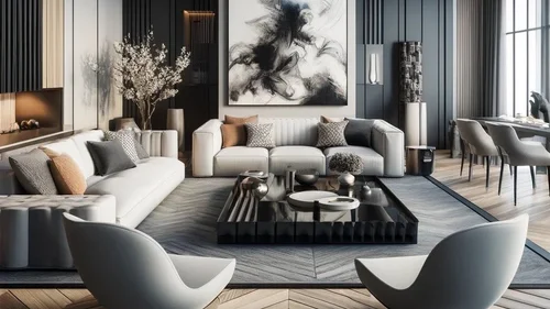 Achromatic Colours In Interior Design | L'atelier Kauldhar: Luxury ...