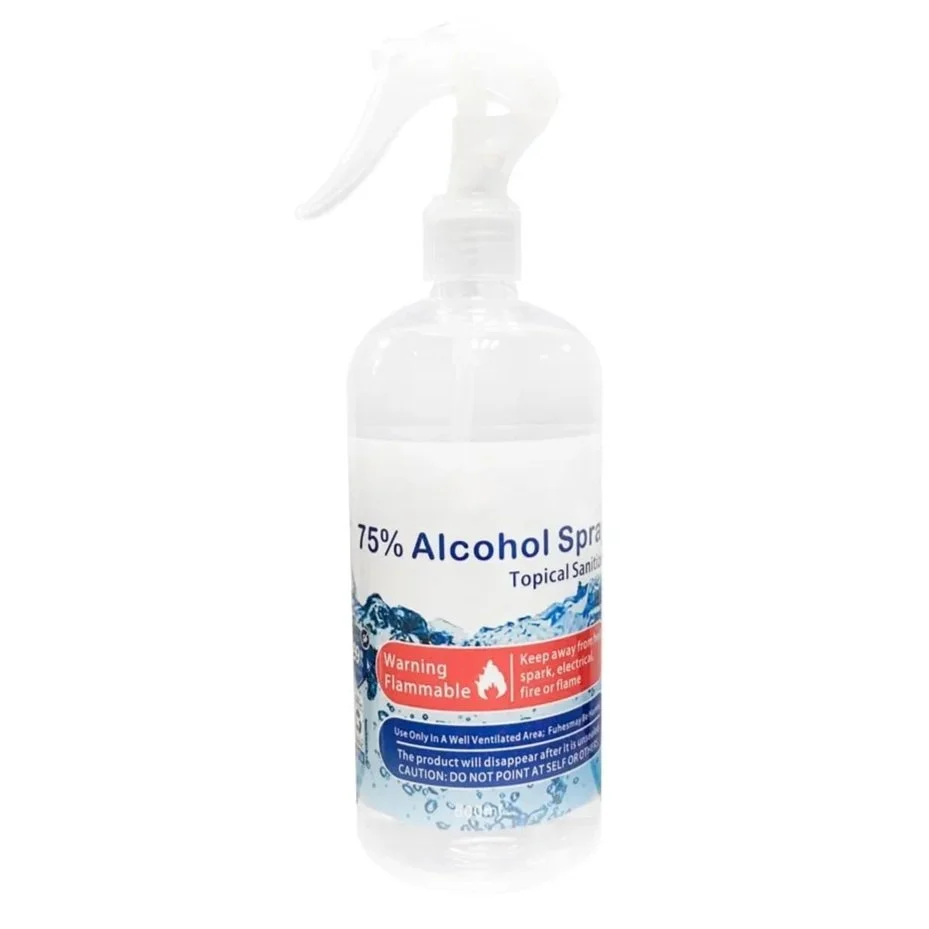 alcohol spray for hard water build-up