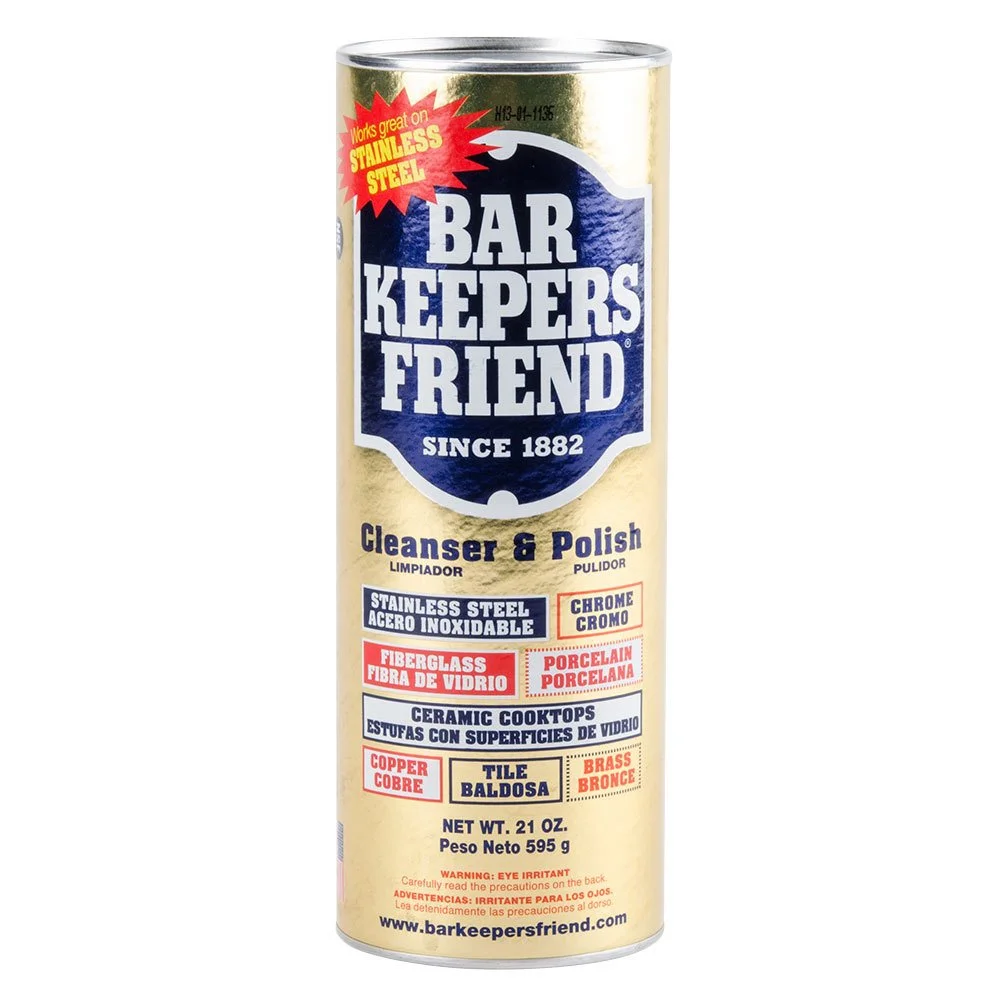 bar keepers friend powder for hard water build-up