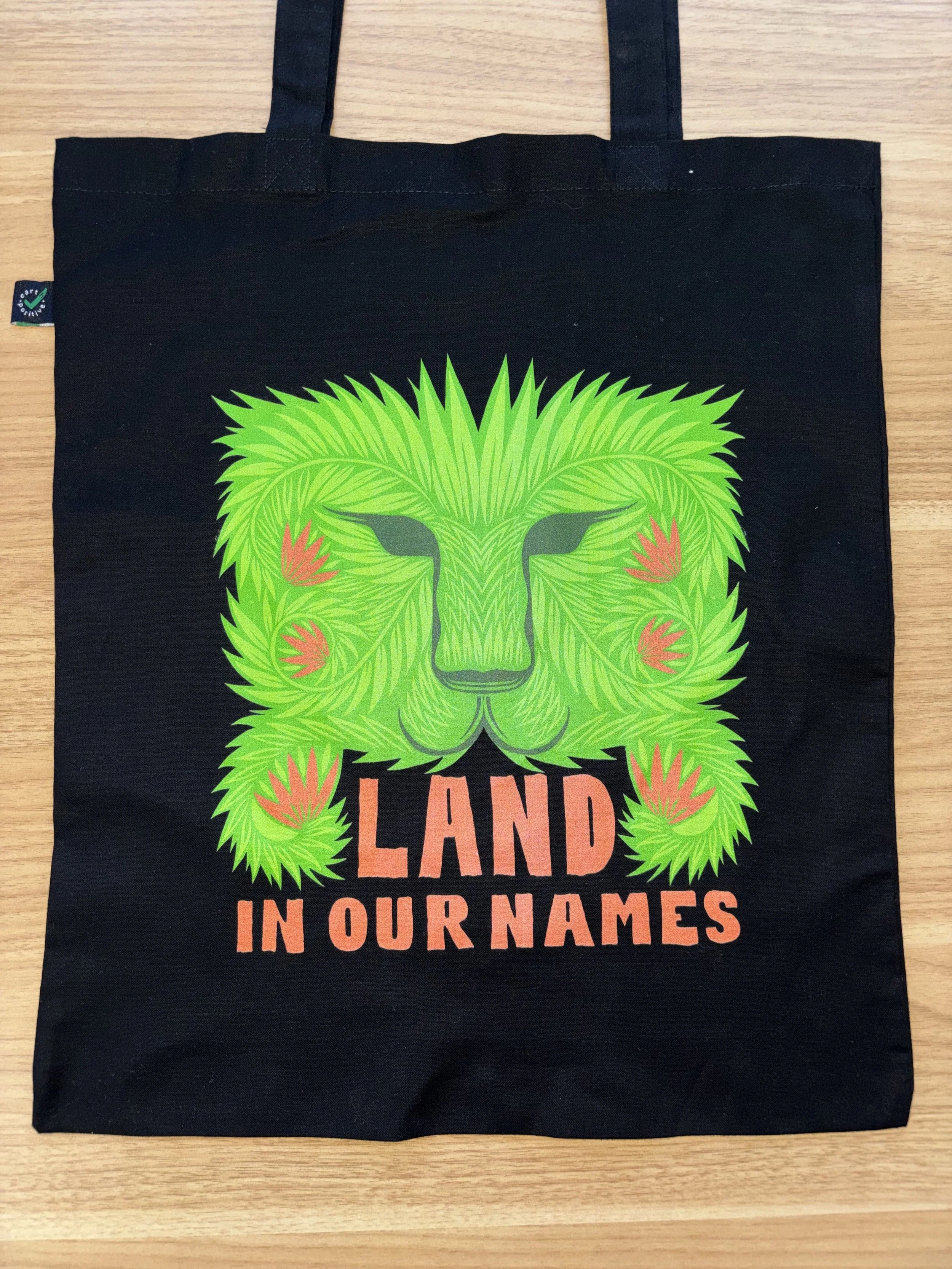 Land In Our Names tote bag (Black)