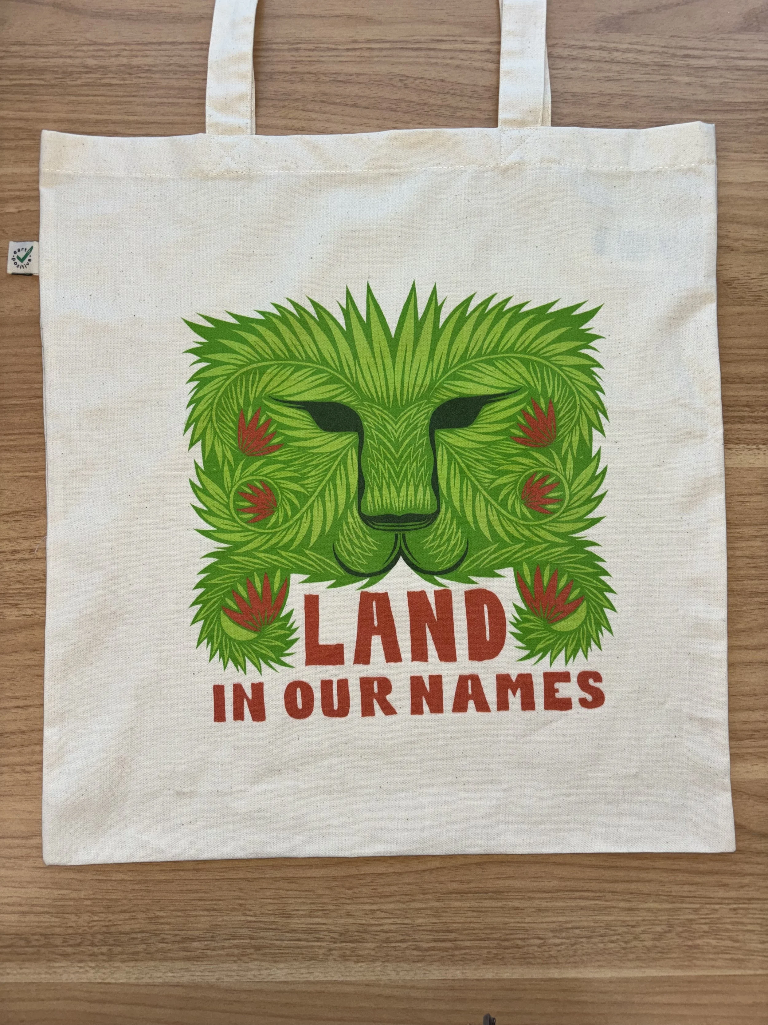 Land In Our Names Tote bag (Off white)