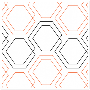 Diagonal Plaid Hexies