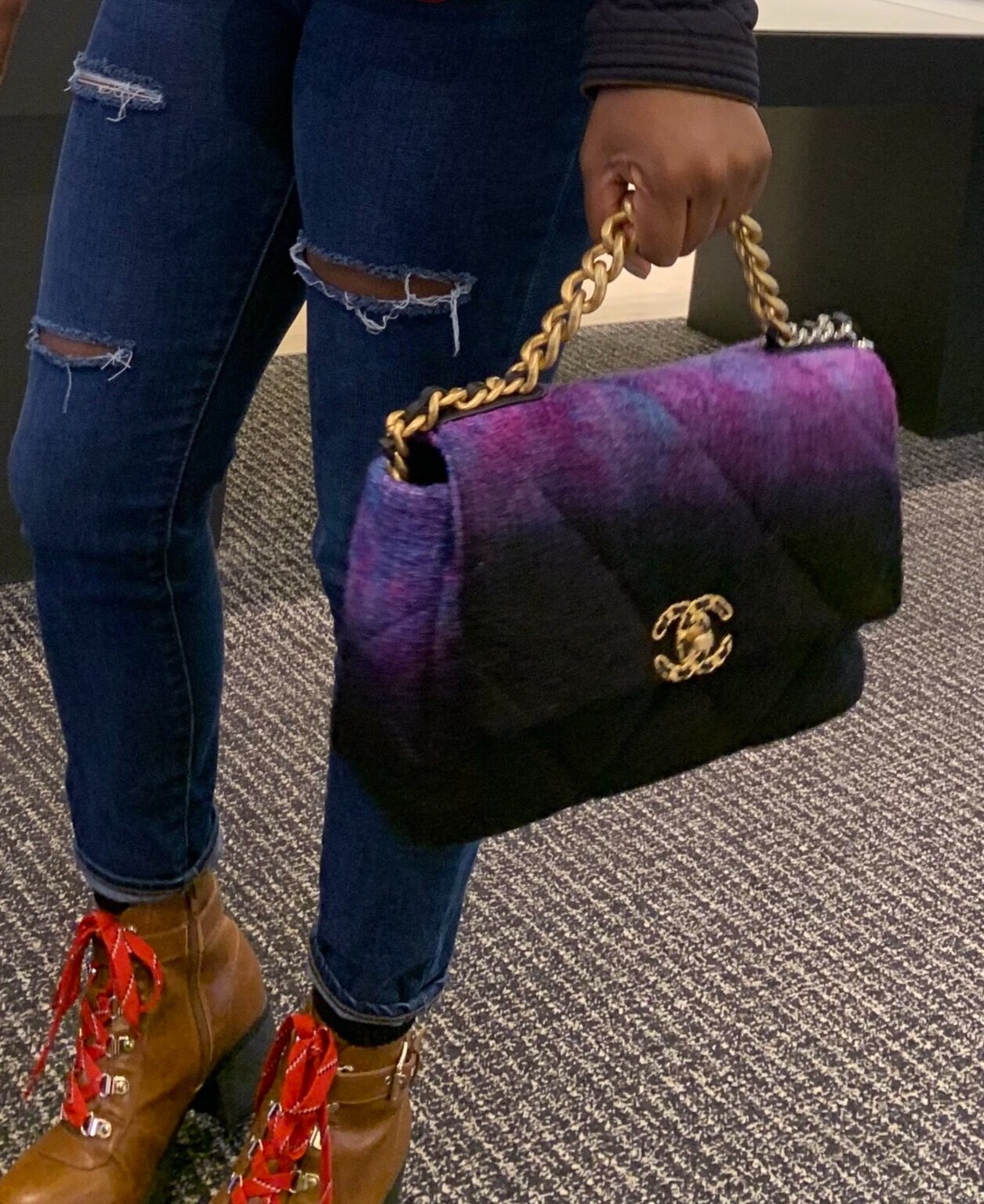 Chanel 19 Flap Bag Tweed Multicolour