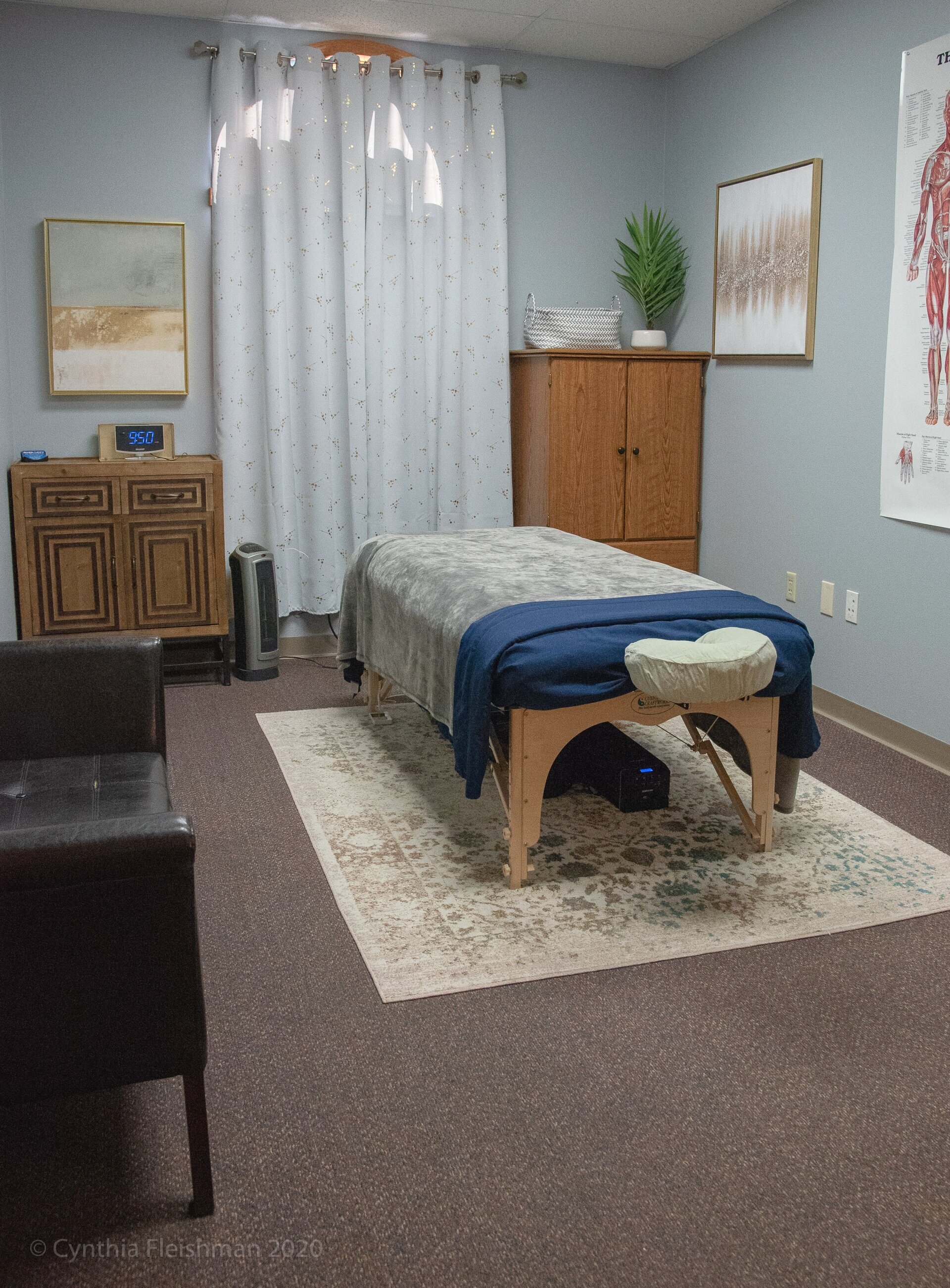 Our treatment rooms are warm and comfortable.