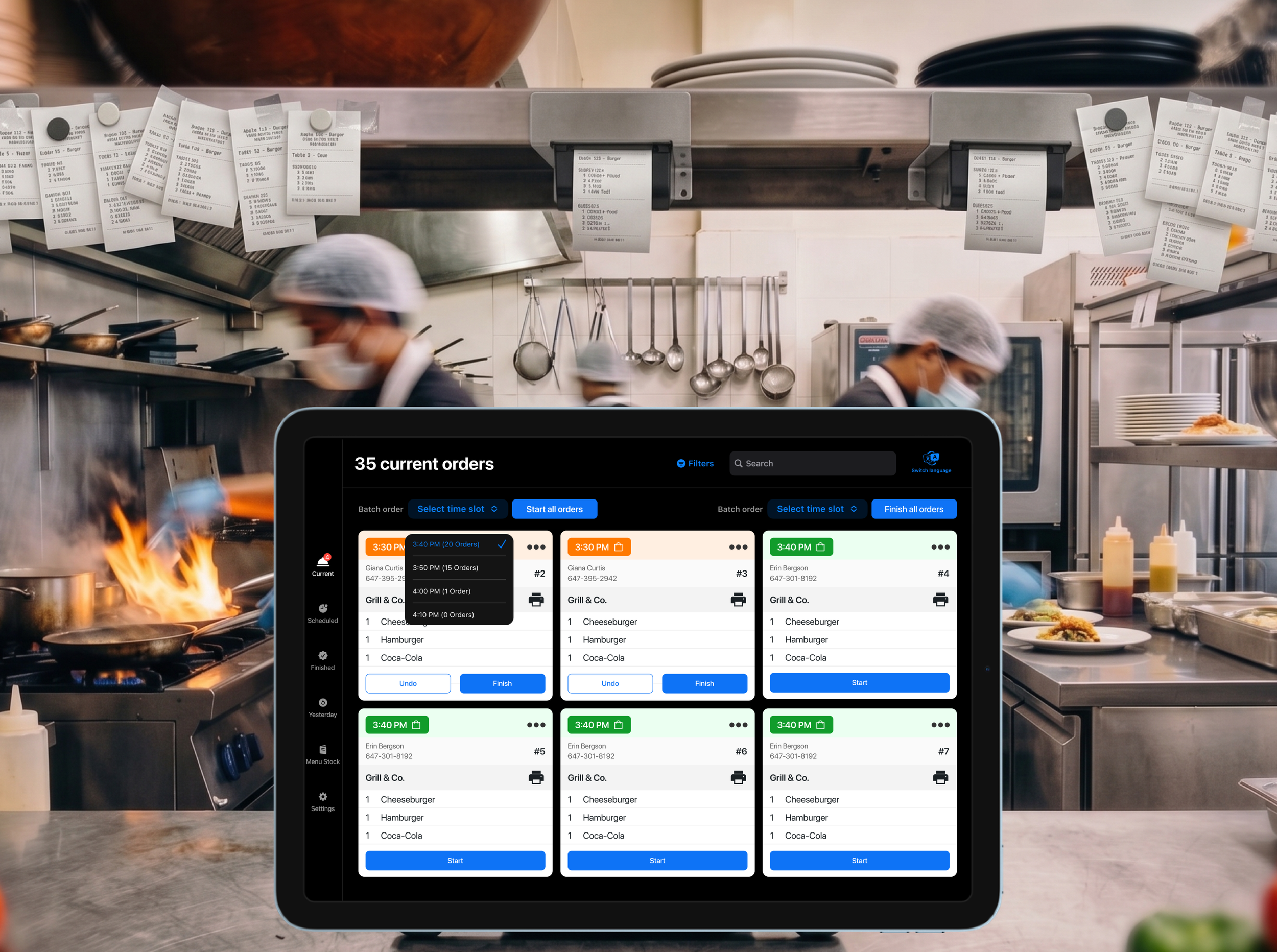 Speeding Up Kitchen Rush Hour
