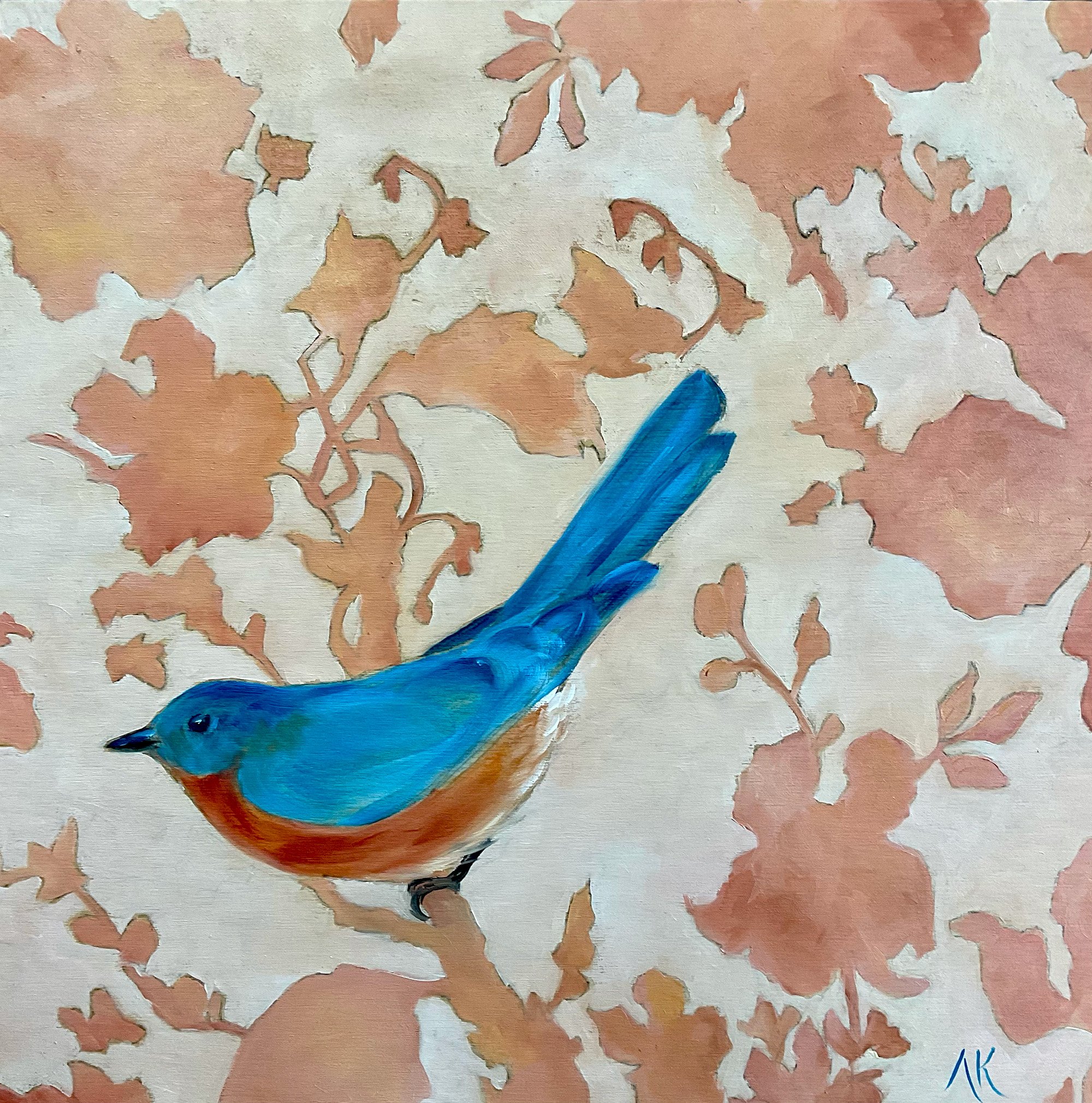 Spring Messenger Oil on panel, 10w x 10h, 2022