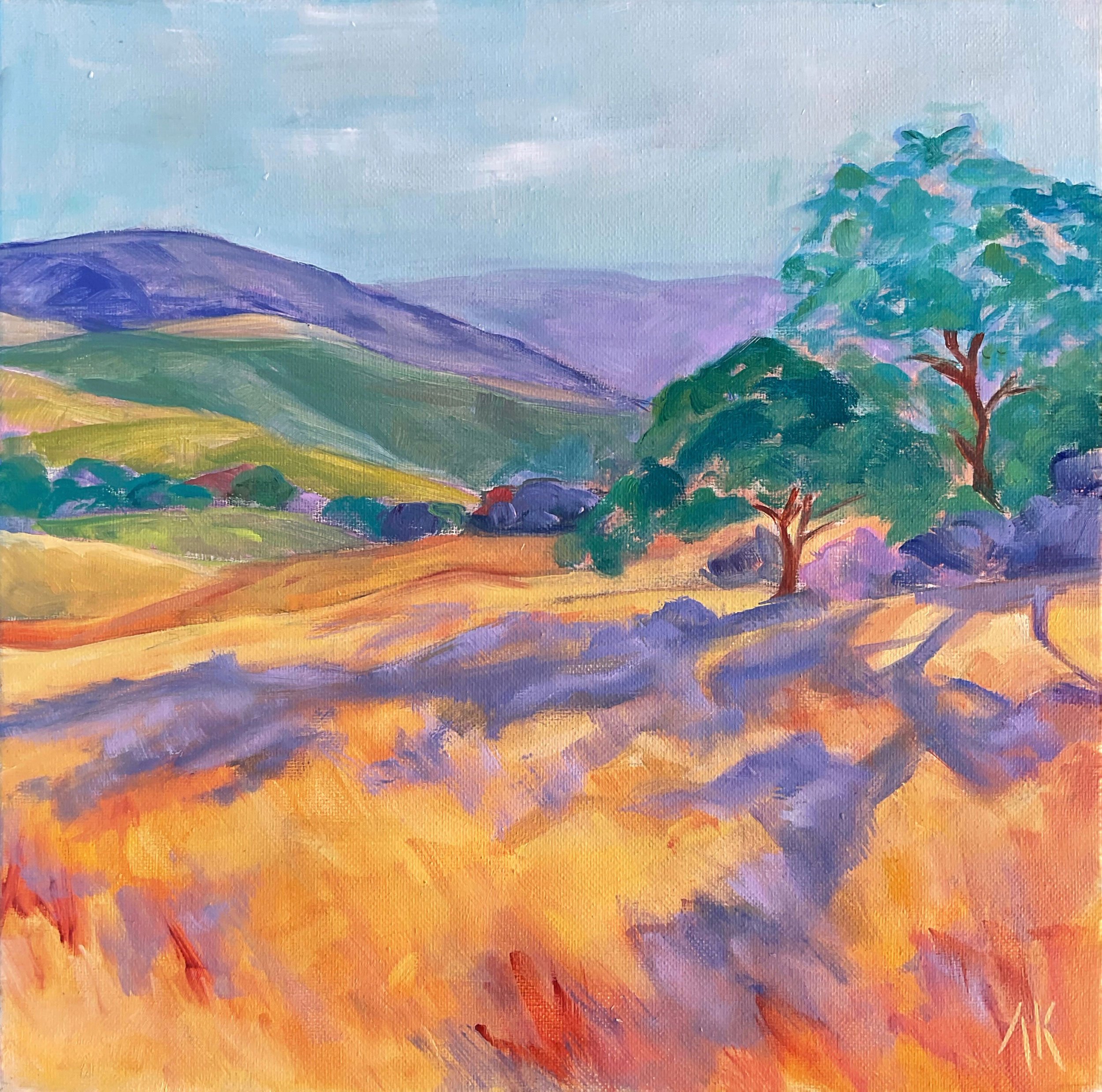 In Light of Eternity Sonoma Hills, California Oil on Canvas, 10w x 10h, 2022