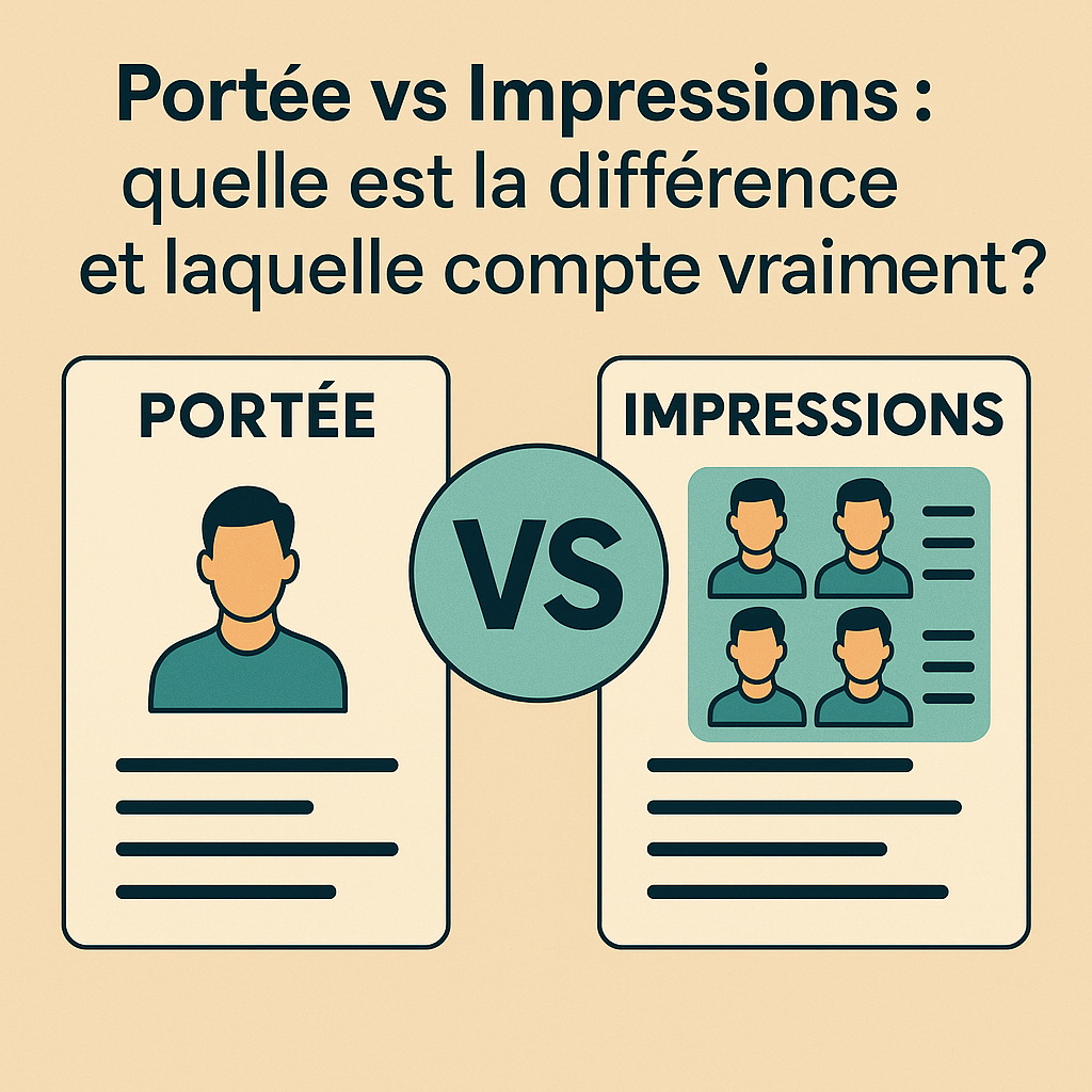 Portée vs Impressions : quelle est la différence?