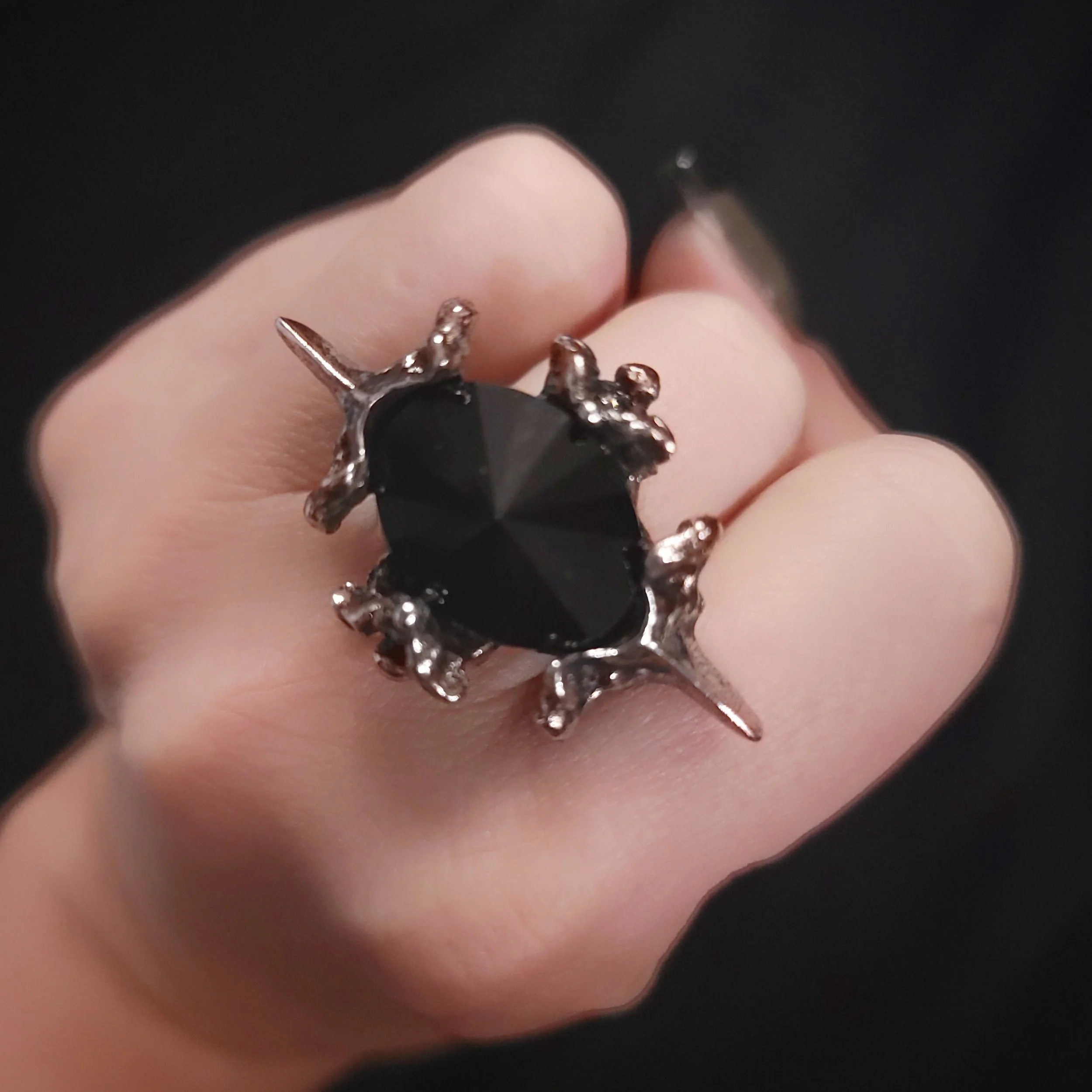 Crystal Snake Vertebrae Ring (new options)