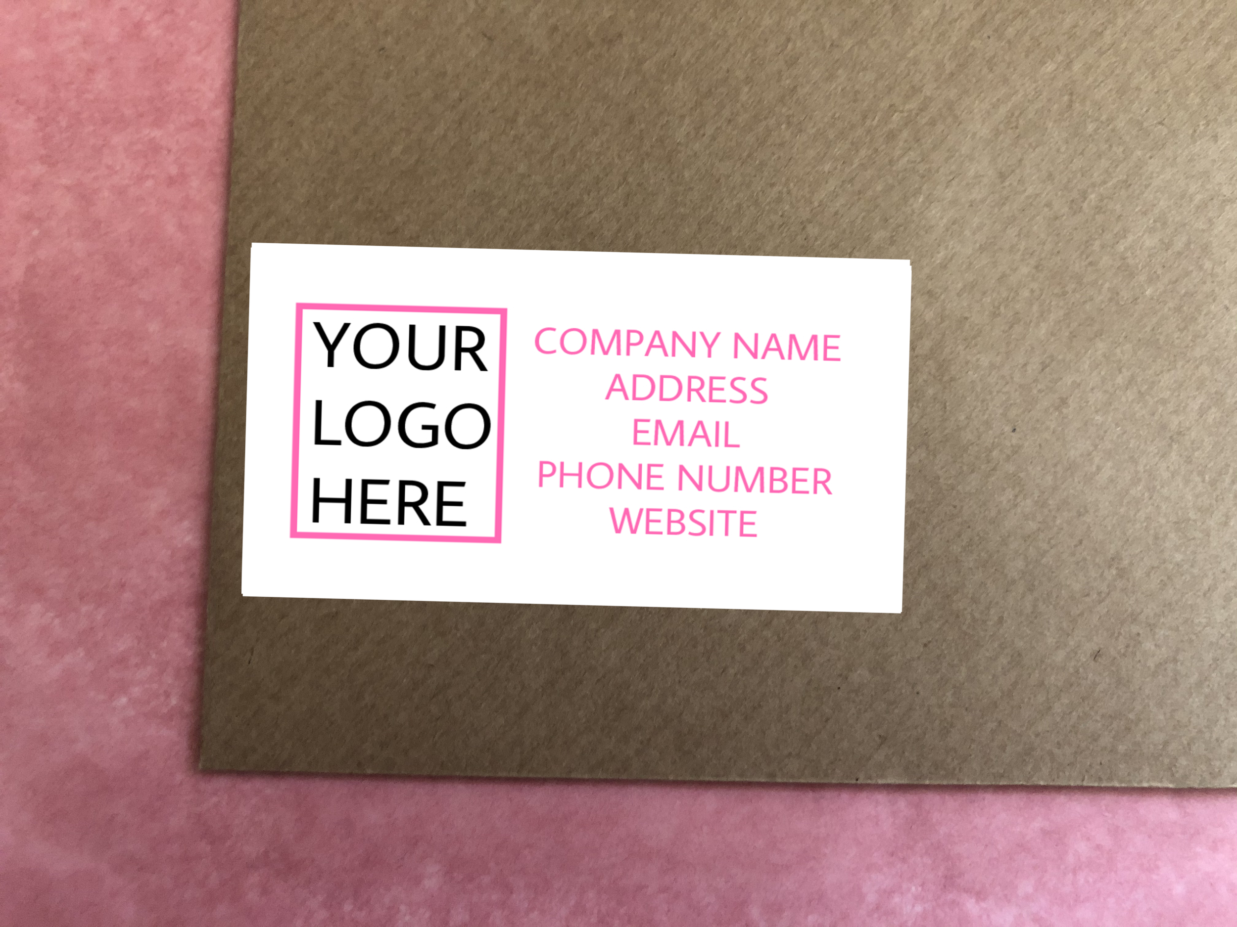 Personalised Business Name Stickers Thank You Seals Your Logo Labels Address50 