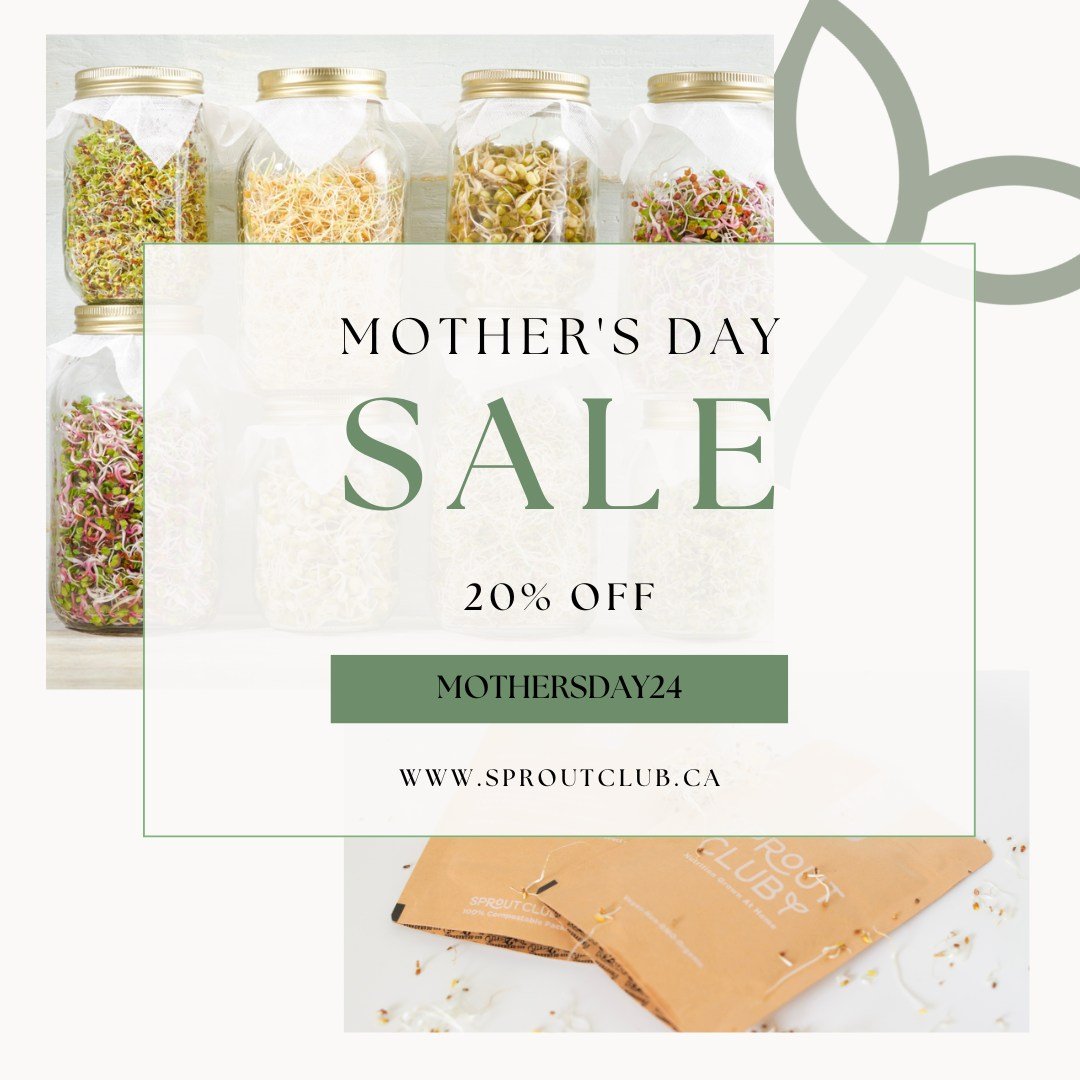 The perfect Mother's Day gift is here! 
Our beautiful Sprout Kits make the perfect gift for anyone who loves fresh and nutritious power plants! And with about two weeks till Mother's Day, you're just in time. Whether it's a gift for your mother, or f