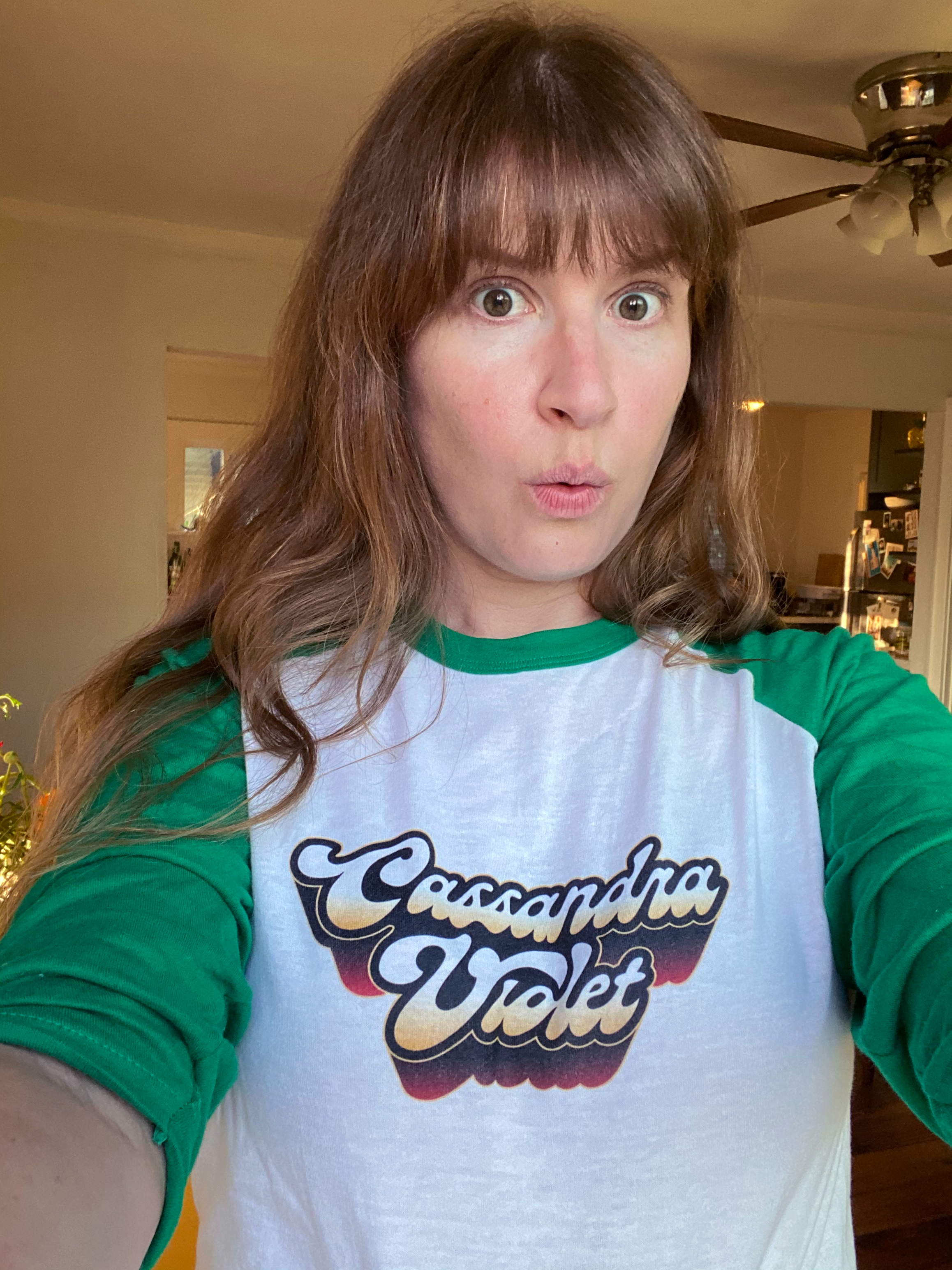 3/4 sleeve raglan shirt — Cassandra Violet
