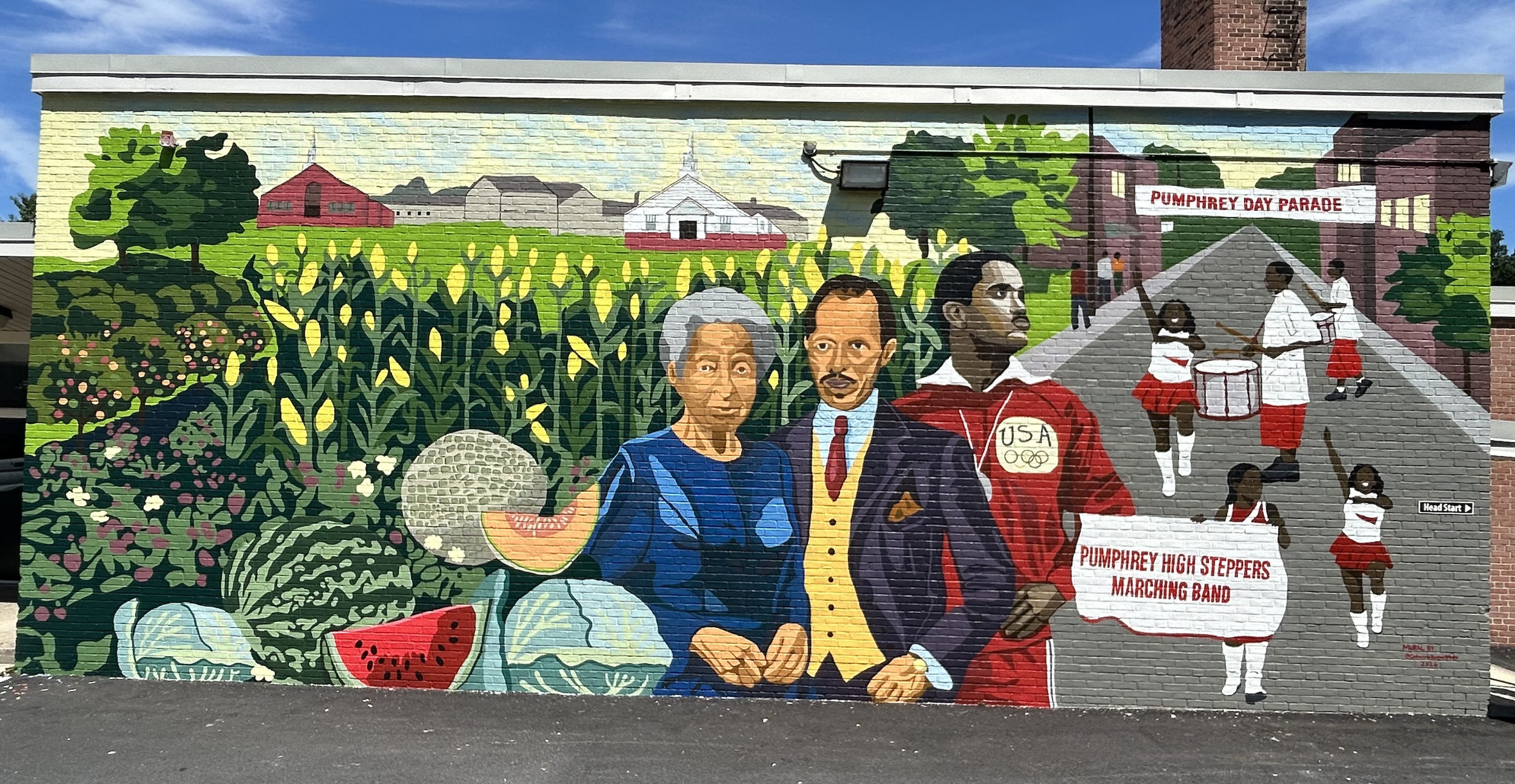 Lloyd Keaser Community Center Mural for Anne Arundel County Health Department