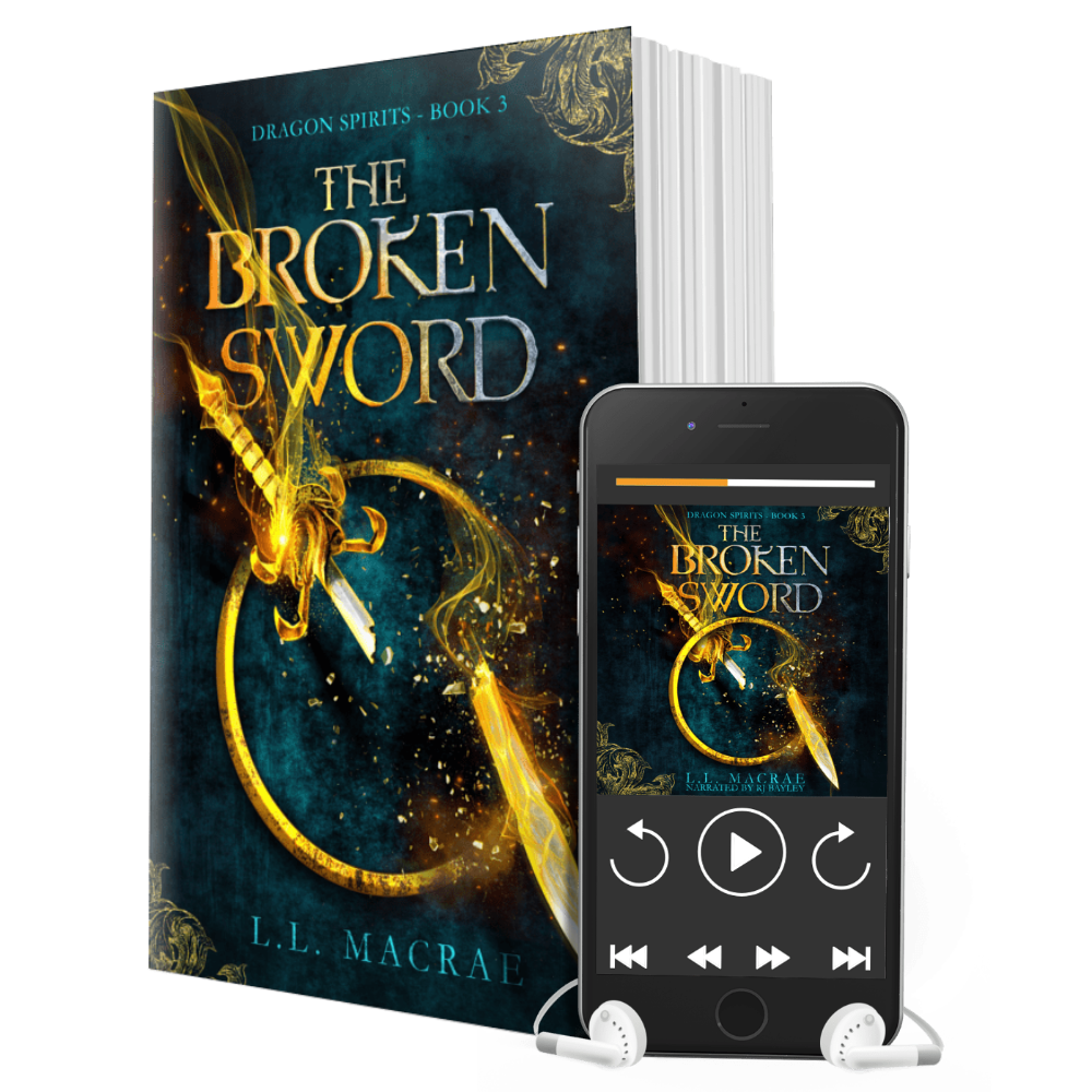 The Broken Sword "Pages & Play" Bundle (Dragon Spirits #3 Paperback & Audiobook)