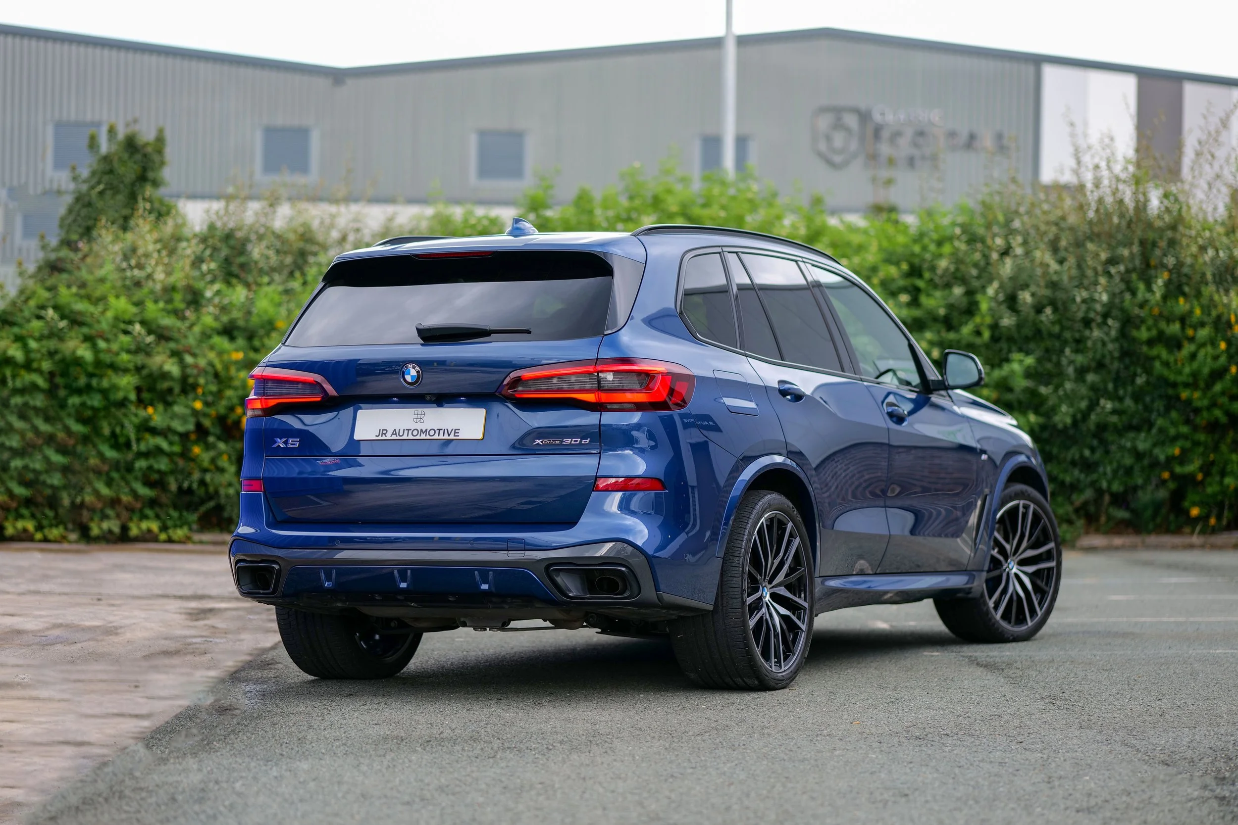 BMW X5 Blue Rear Angle JR 3x2.jpg