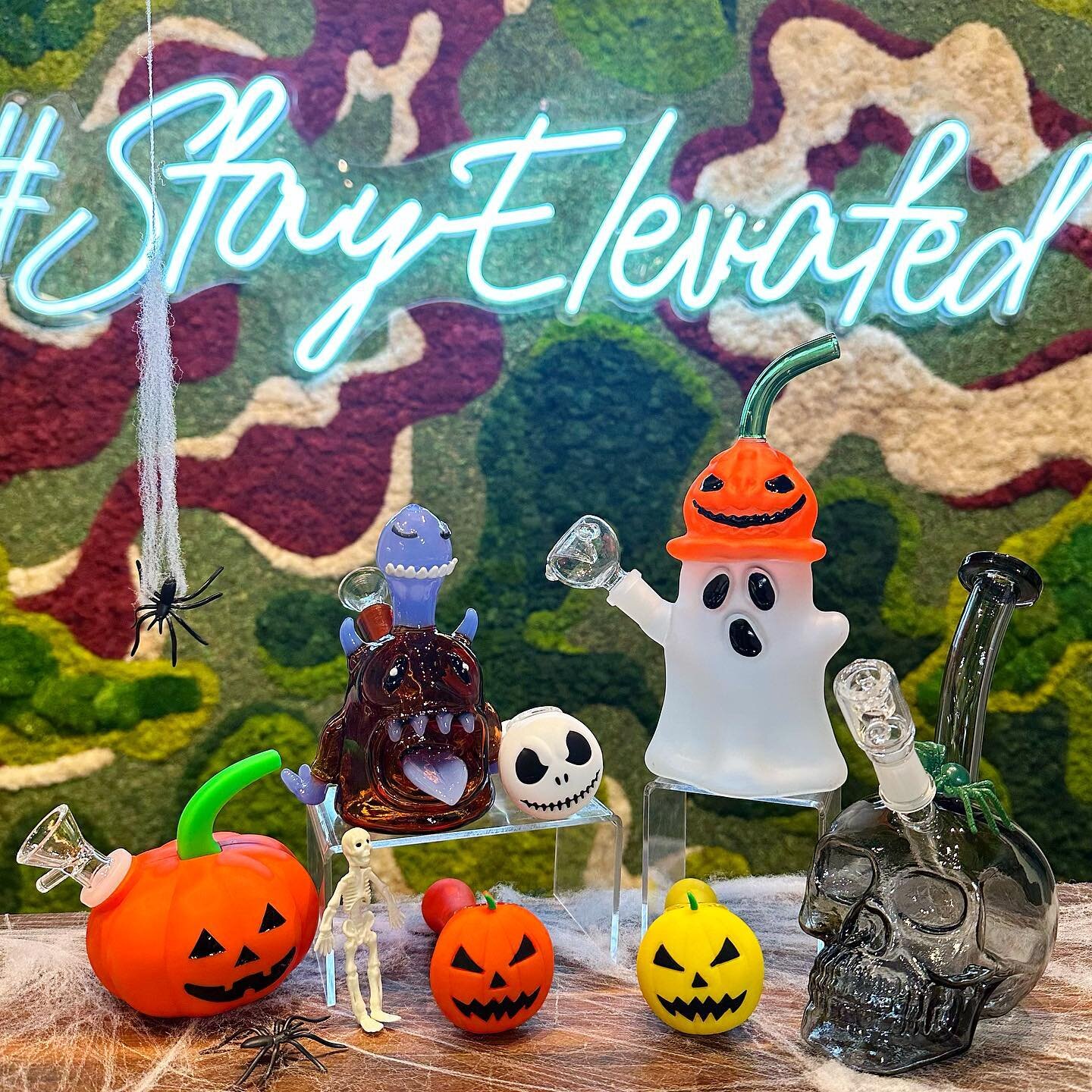 Halloween is happening now @ ELEVATED!🎃💀💨

Stop by to see our assortment of spooky pipes and get your hands on one of our infamous Halloween &ldquo;Adult&rdquo; trick or treat bags!

#StayElevated #Aggieland #CollegeStation #Aggie #CStat #TexasAM 