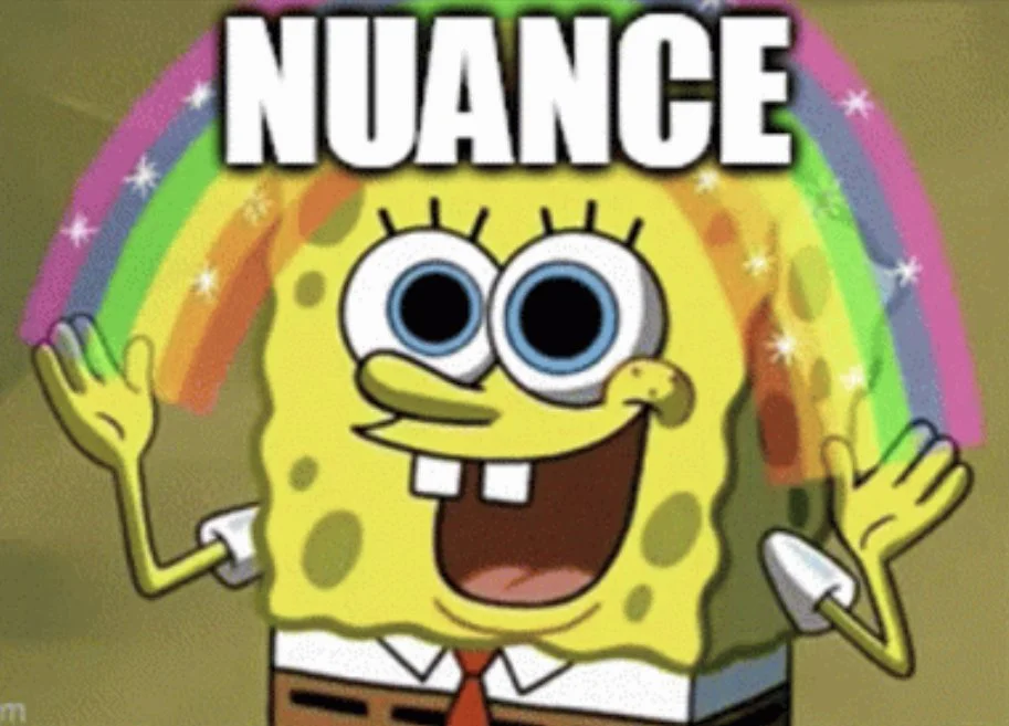 The small matter or nuance 🙄