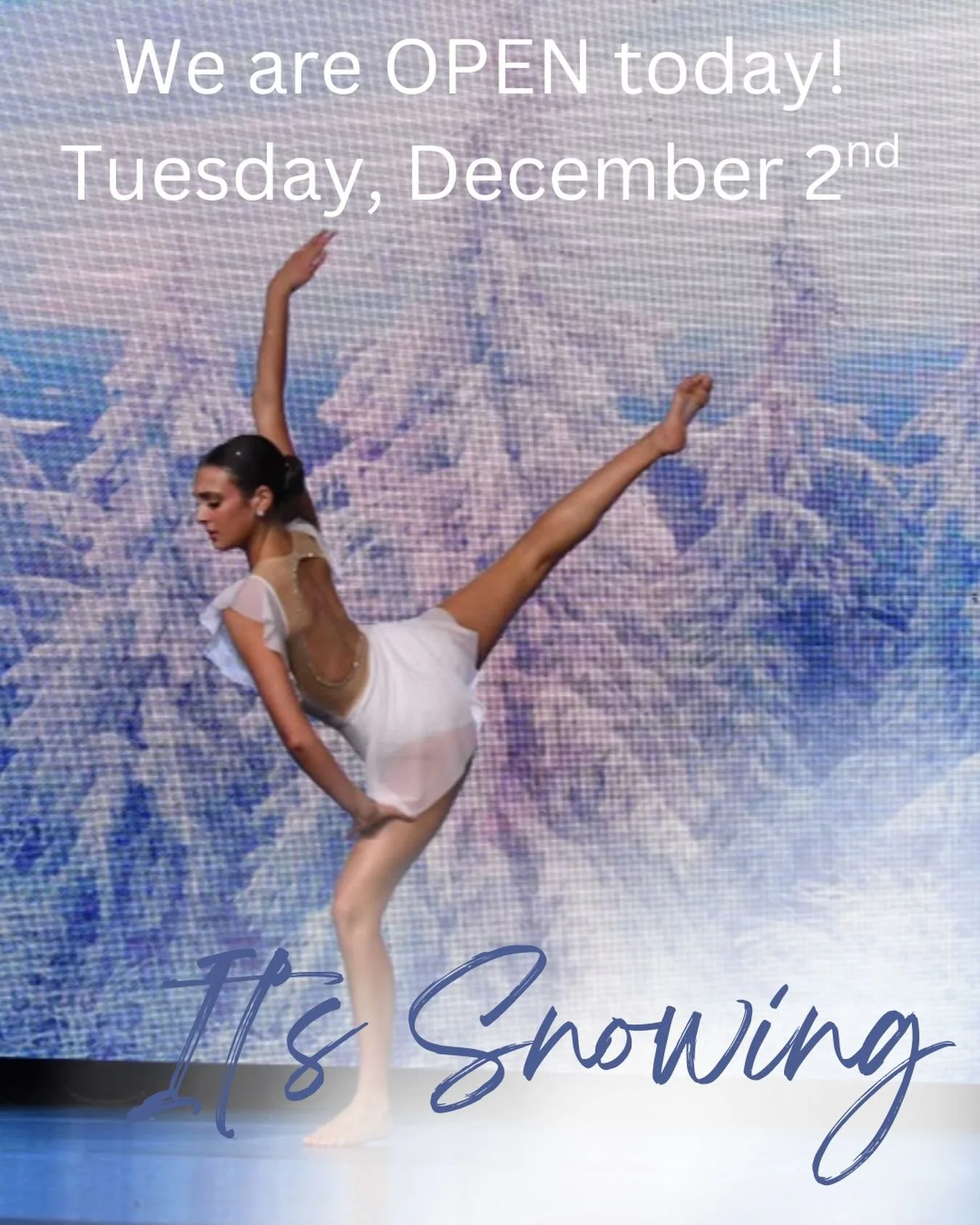 Come warm up with us! We are open today!