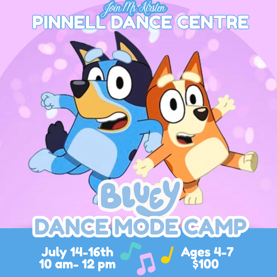 Bluey Dance Mode Camp (Ages 4-7)