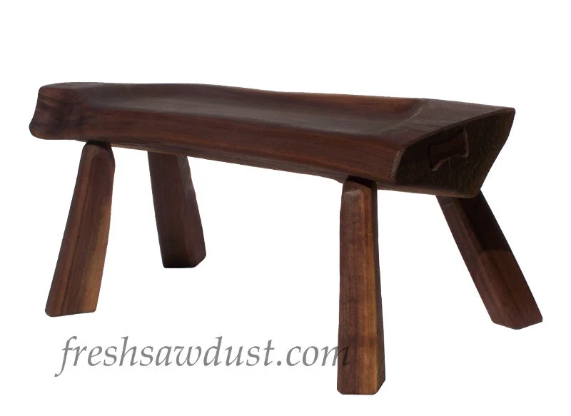 Textured Walnut bench.JPG