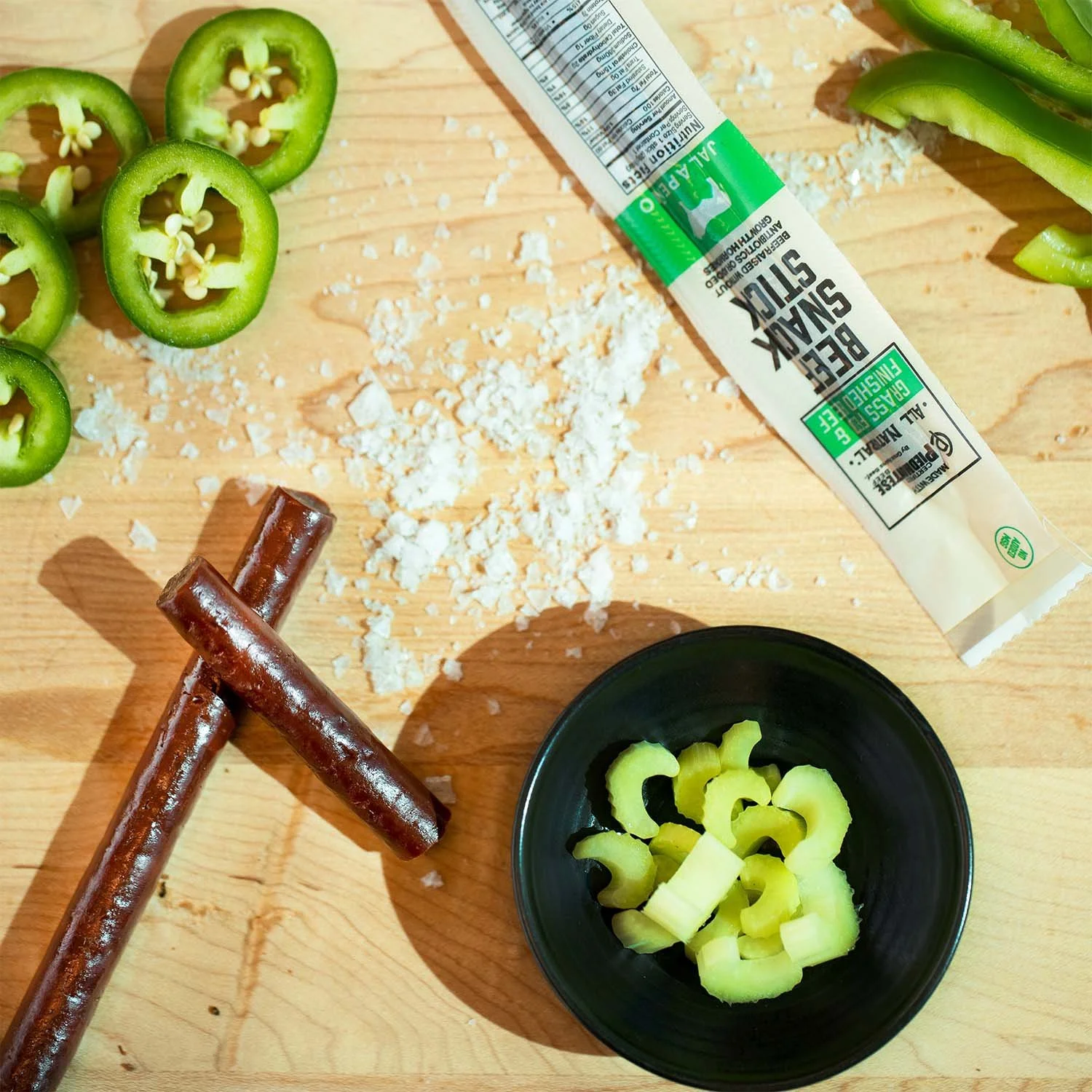 Certified Piedmontese Jalapeno Beef Snack Stick