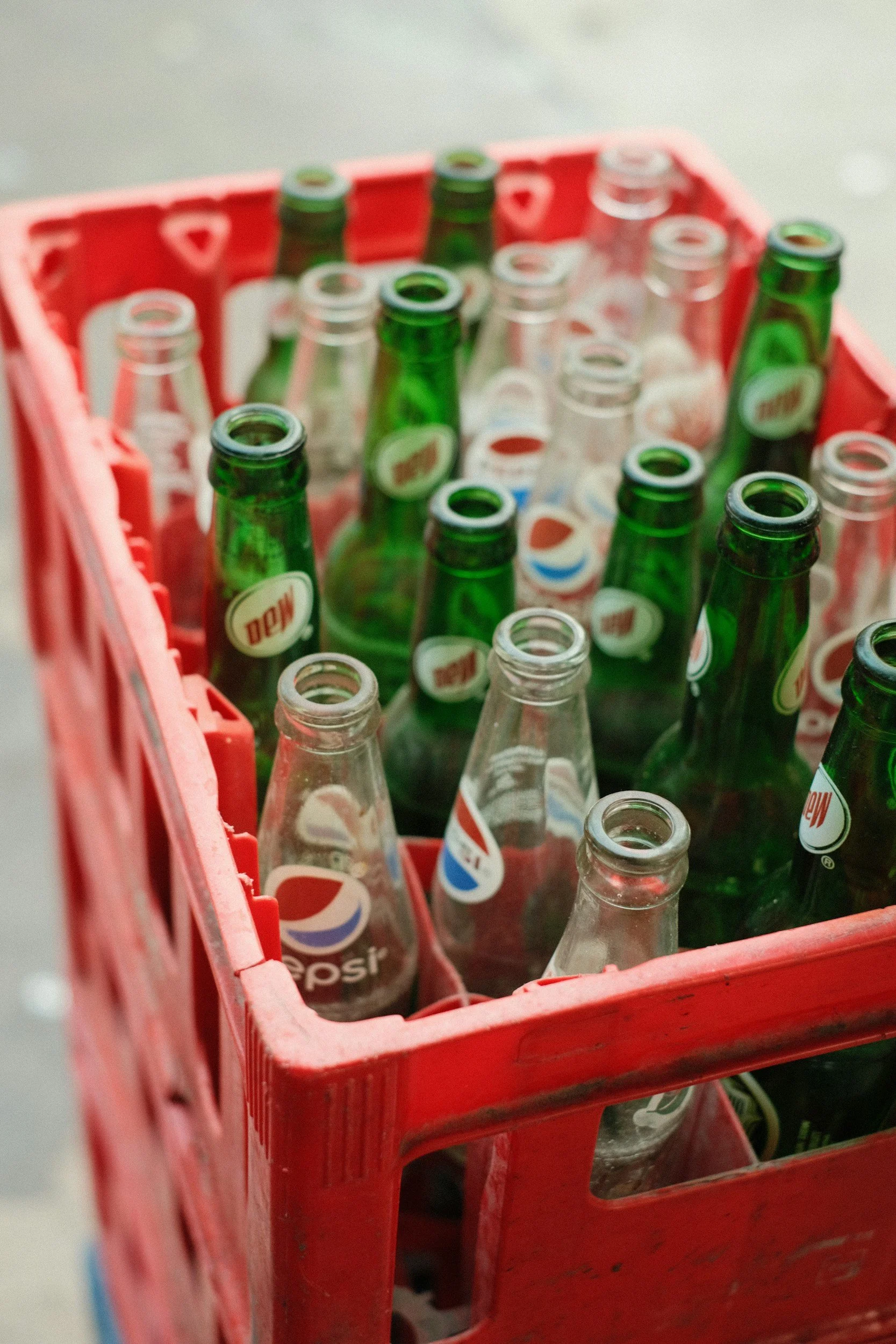 glass bottles for recycling
