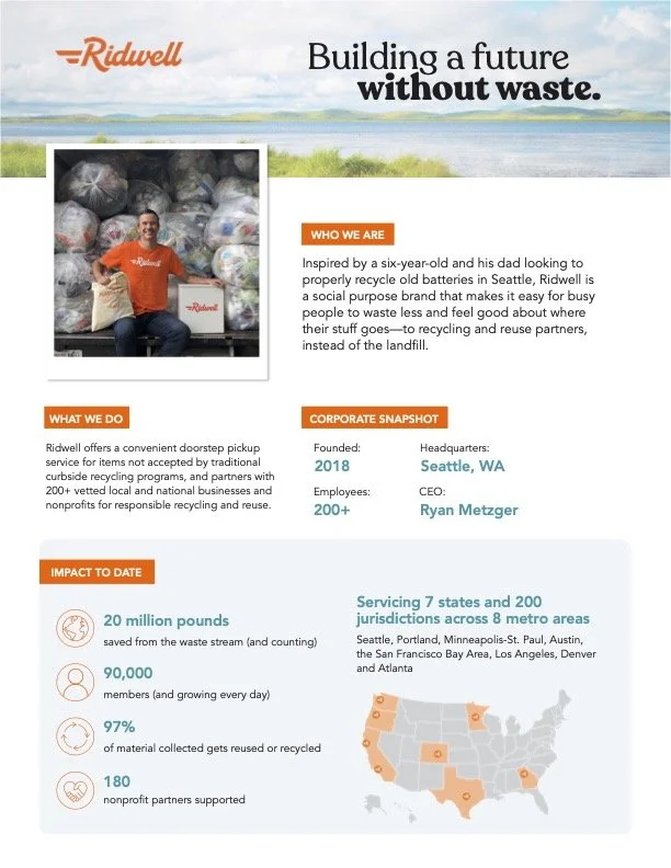 Ridwell Fact Sheet — Ridwell