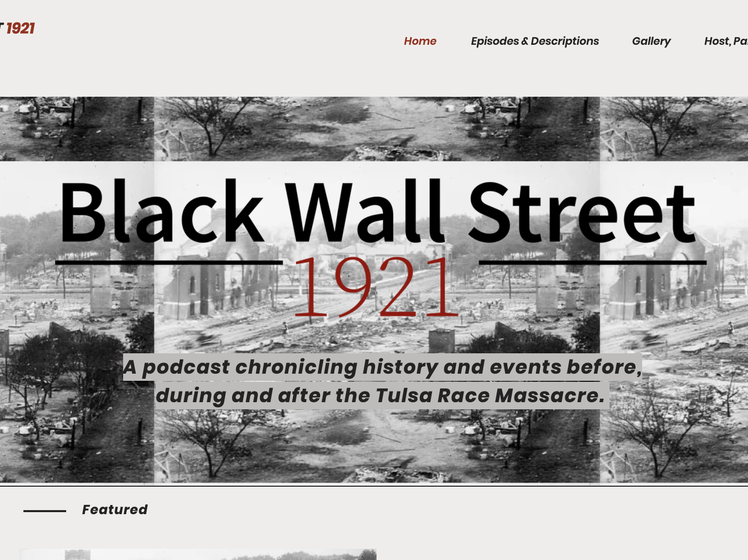 Podcast: Black Wall Street: 1921