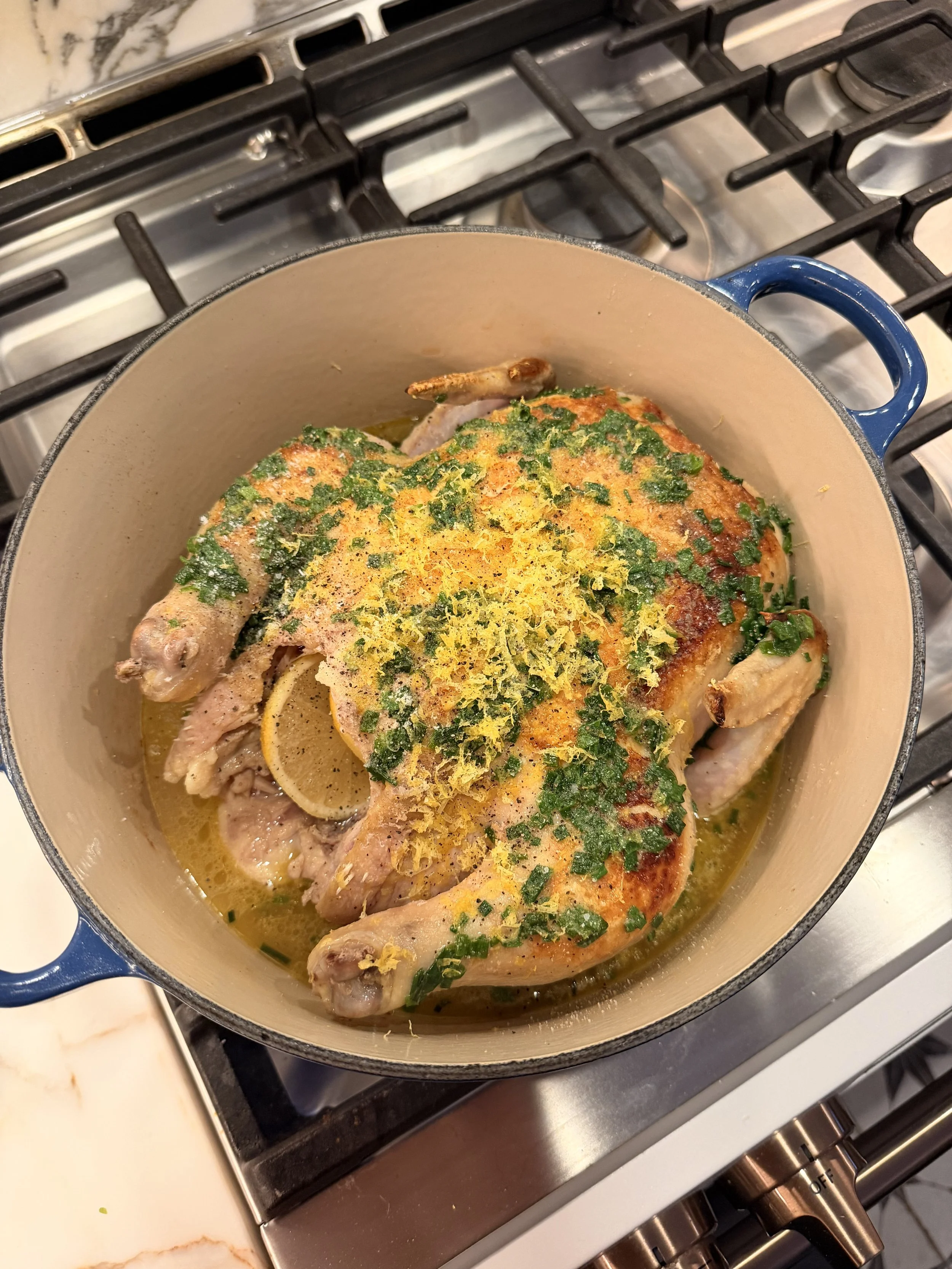 Chive and White Wine Braised Chicken