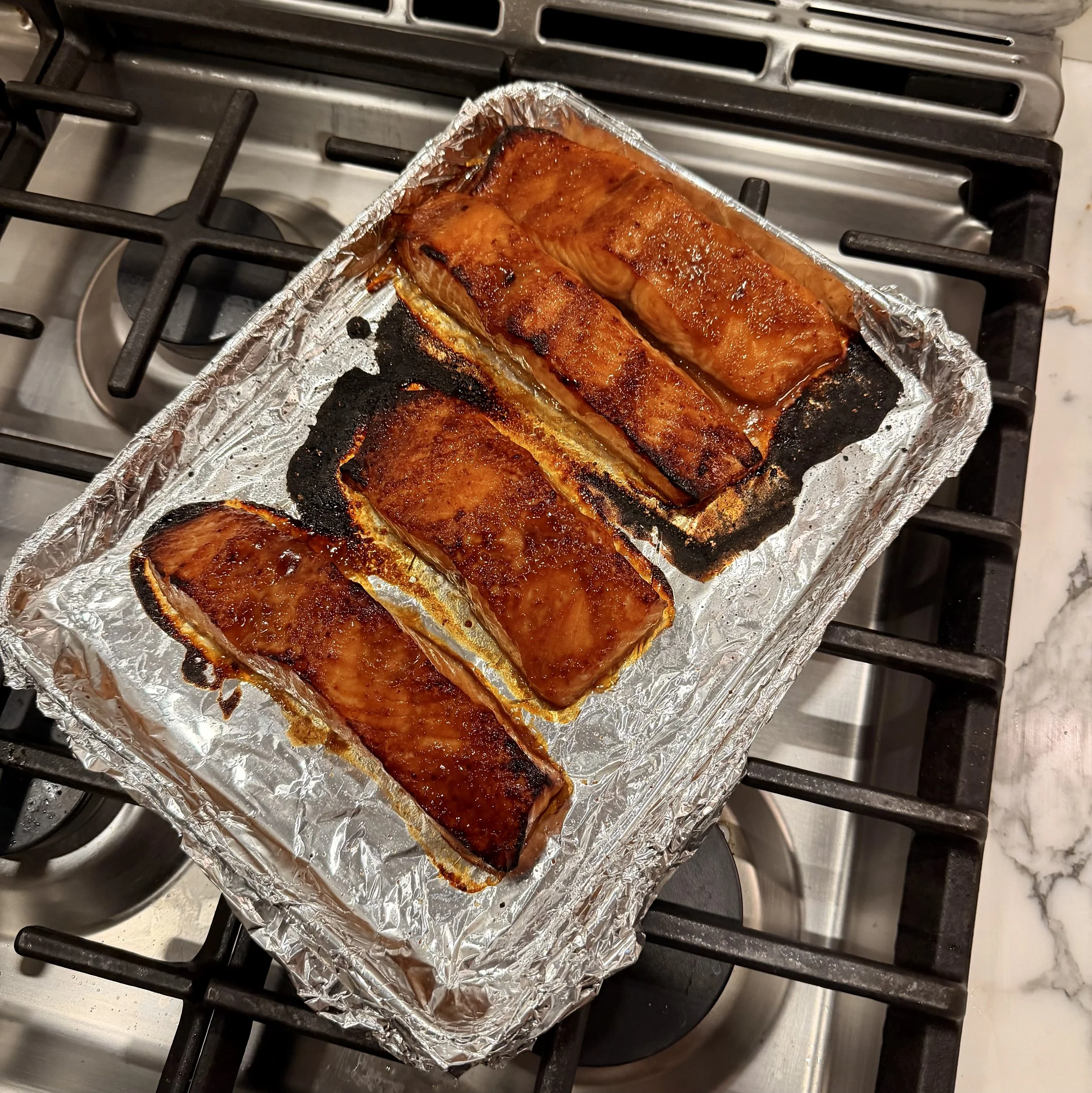 Broiled  Honey Miso Salmon