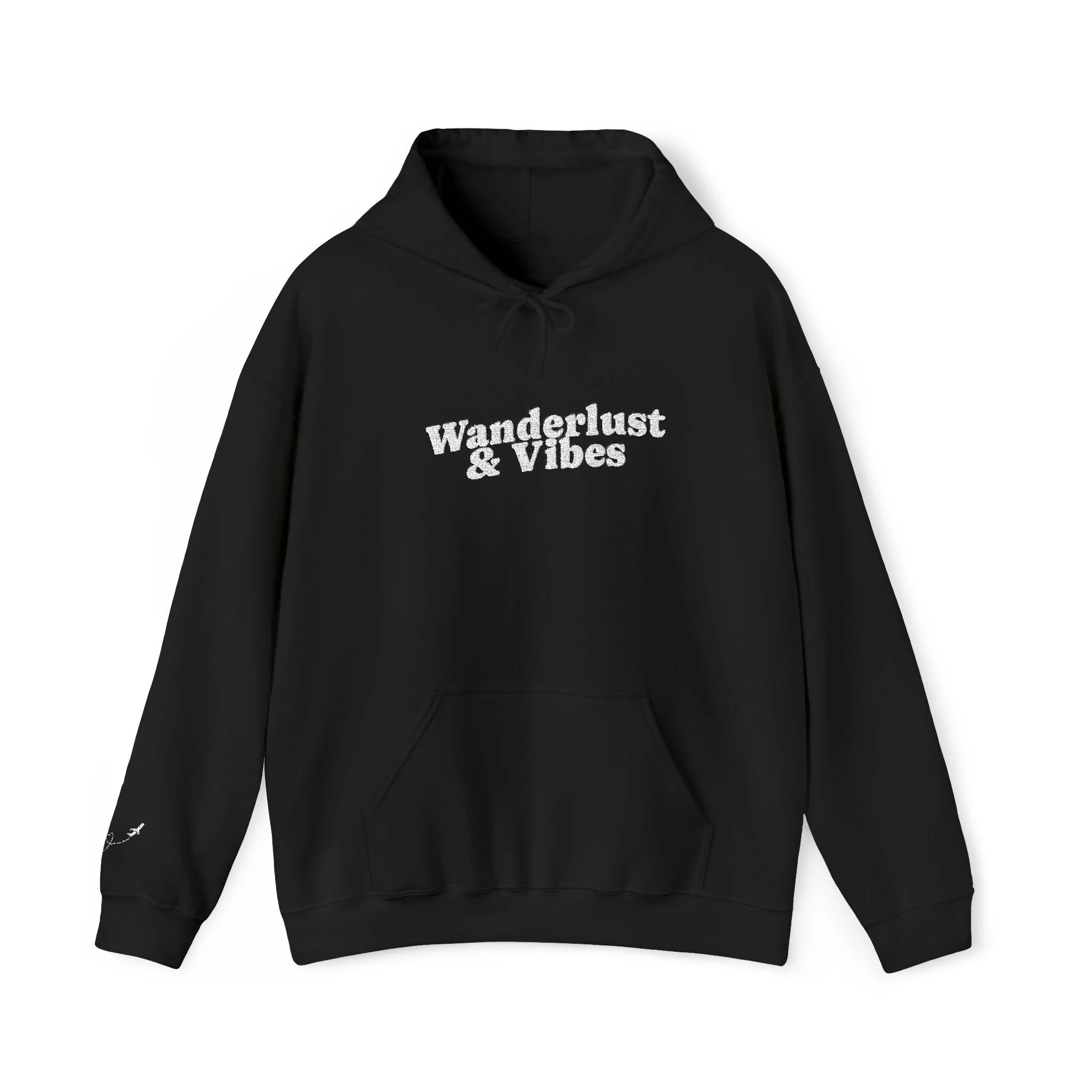 Wanderlust & Vibes Embroidered Hoodie