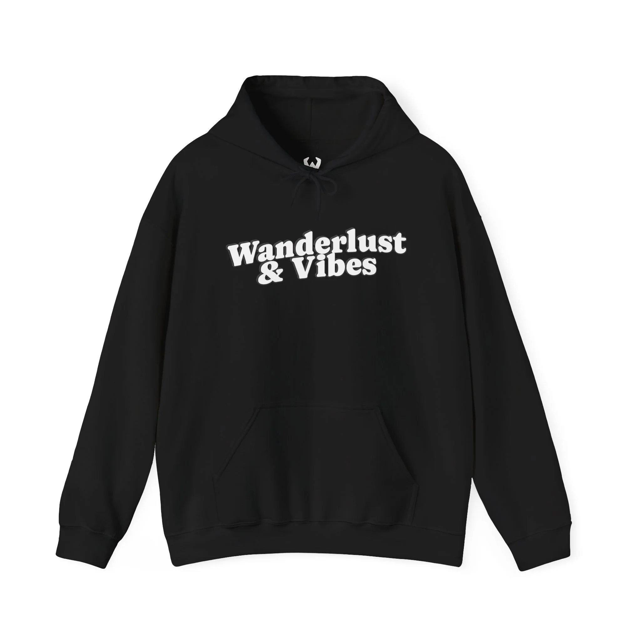 Wanderlust & Vibes Printed Hoodie