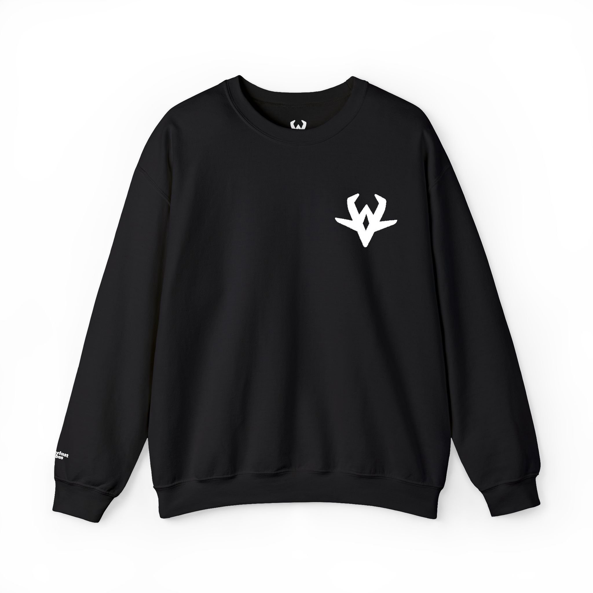 Wanderlust & Vibes Embroidered Logo Crewneck Sweatshirt