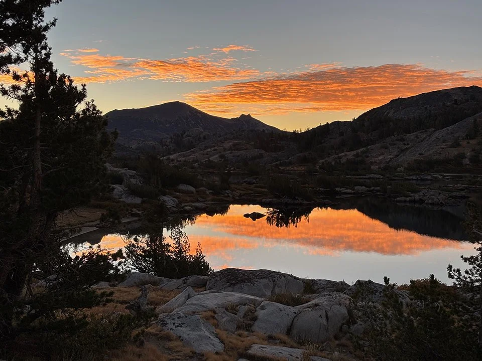 Sunrise — Thousand Island Lake (looking east)