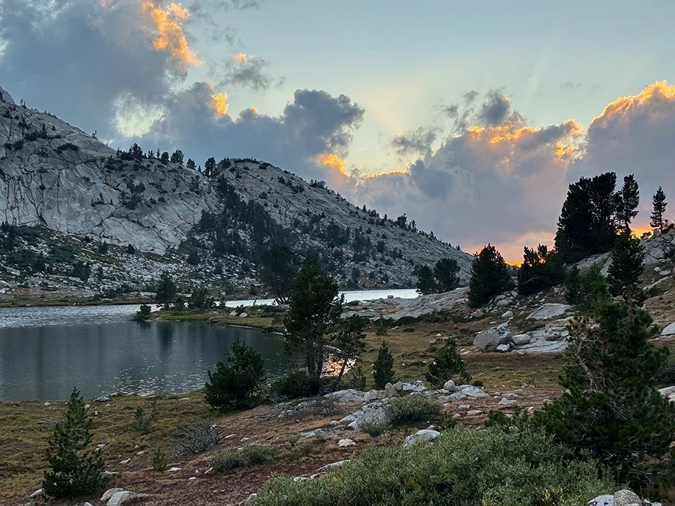Sunset at Evolution Lake (looking north)