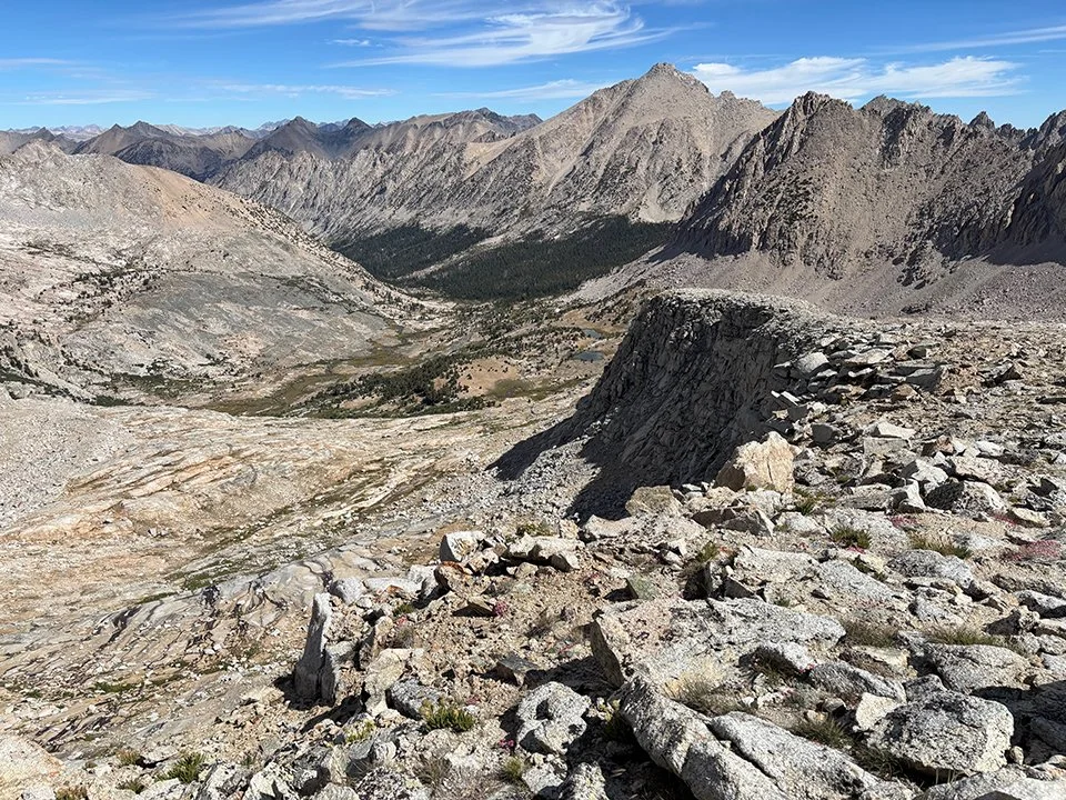 Bubbs Creek in Distance from Forester Pass (looking north)