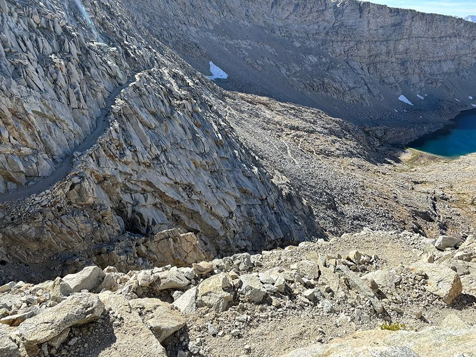 Forester Pass Switchbacks from Above (looking south)