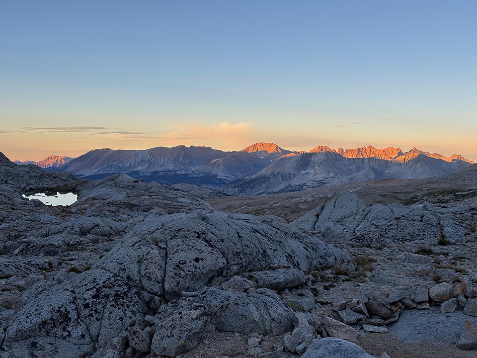 Morning Under Forester Pass (looking south)