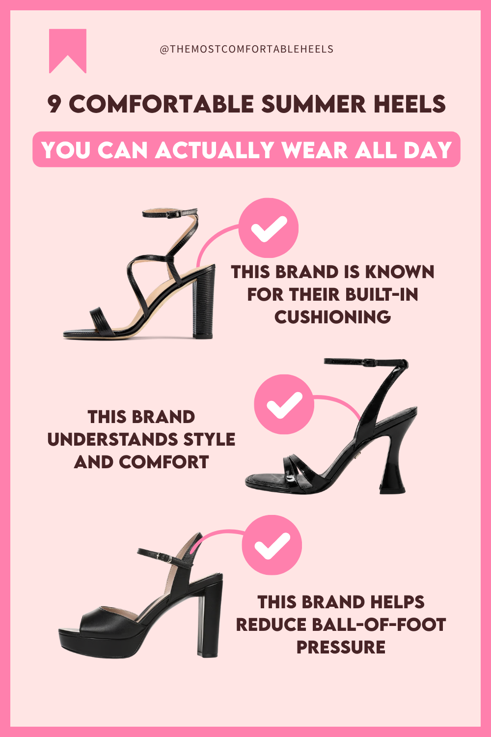 9 Most Comfortable Summer Heels You Wear All Day!