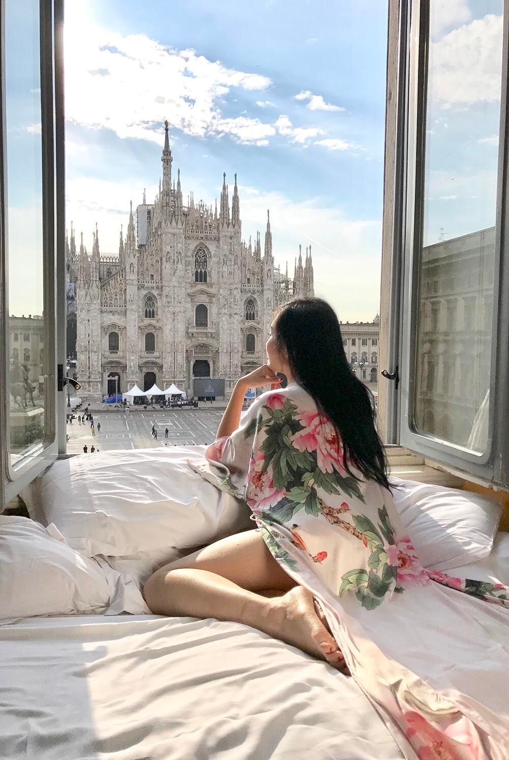 Best Hotel Room View in Milan, Italy
