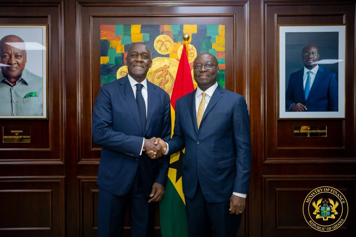 IFC Backs Ghana’s Next Growth Push as Ato Forson Meets Makhtar Diop