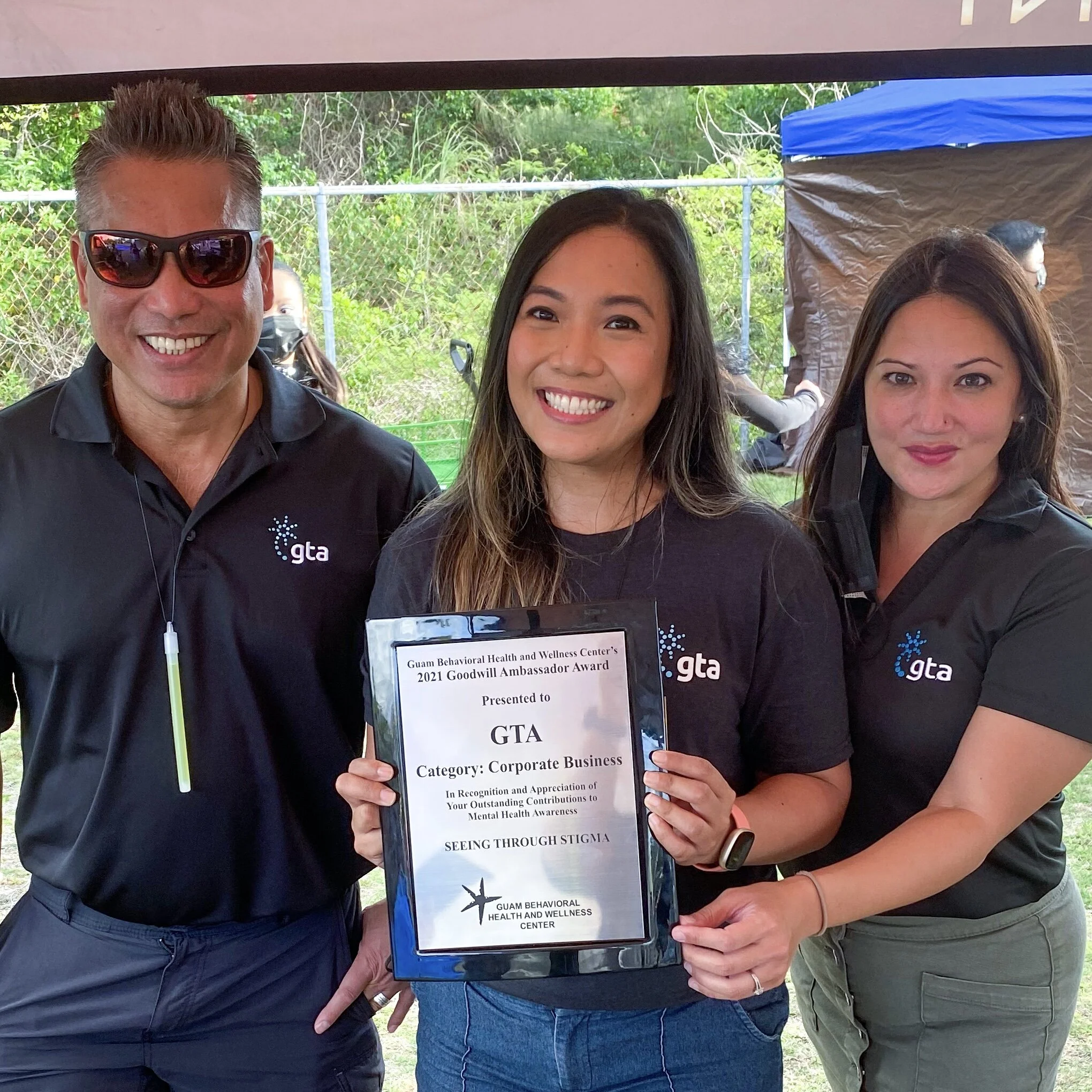 Receiving the 2021 Goodwill Ambassador Award