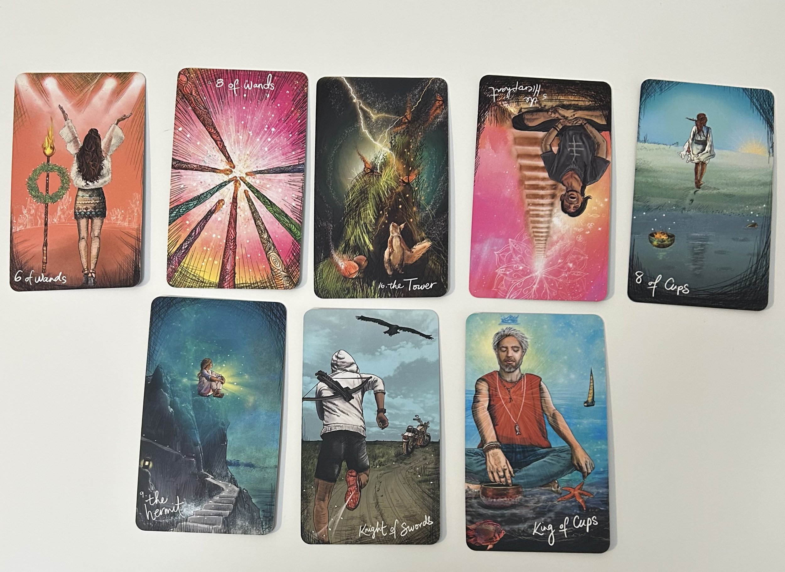 8 Tarot Cards
