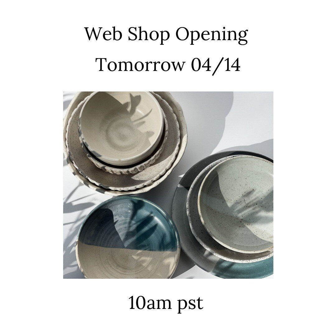 WEB SHOP OPENING TOMORROW! 10am PST. Email subscribers will shop first 30 min early and then the link will be open at 10am pst for everyone. If you haven't yet had a chance to sign-up for my newsletter, send me a quick DM. I have tons of ideas for th