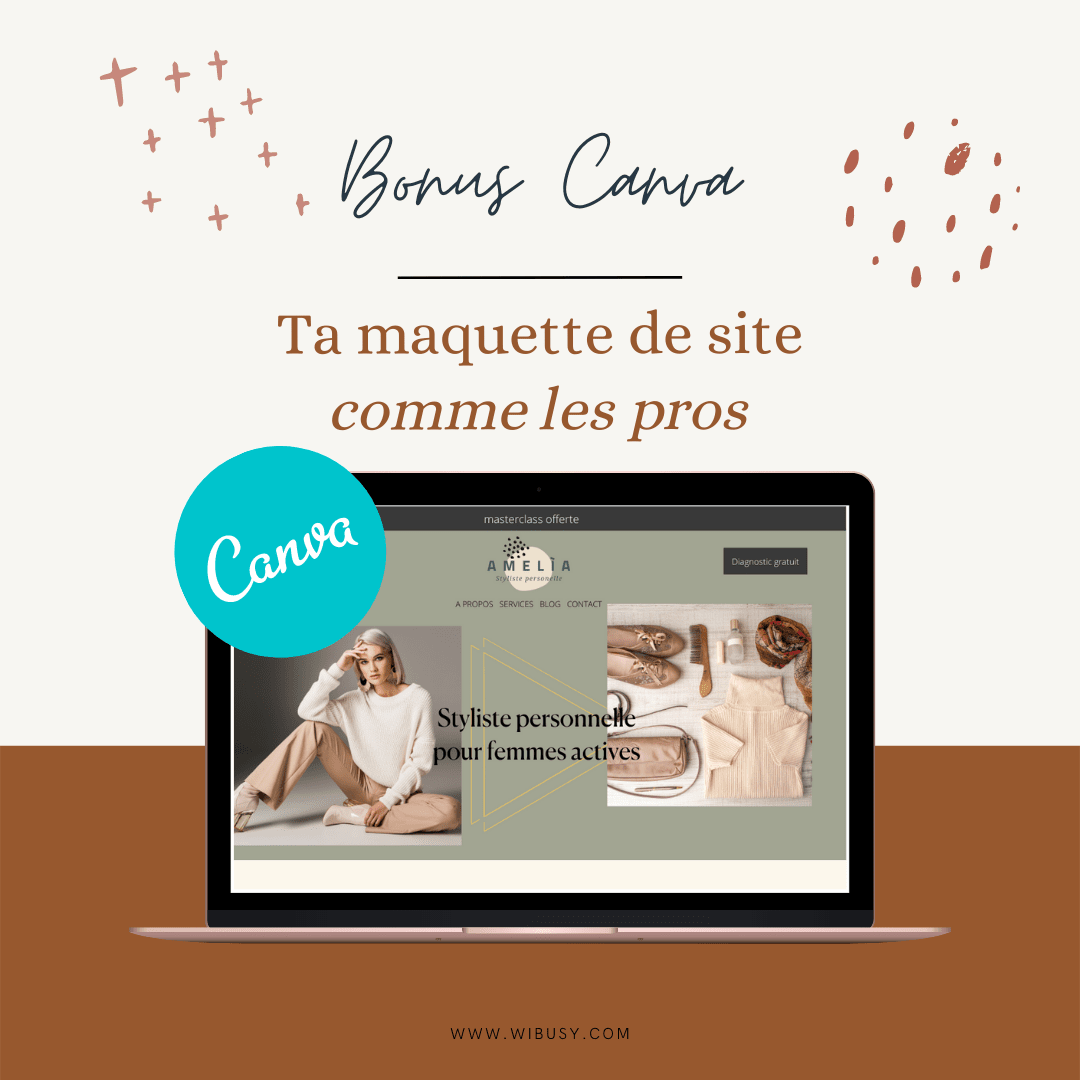 Utilise une maquette