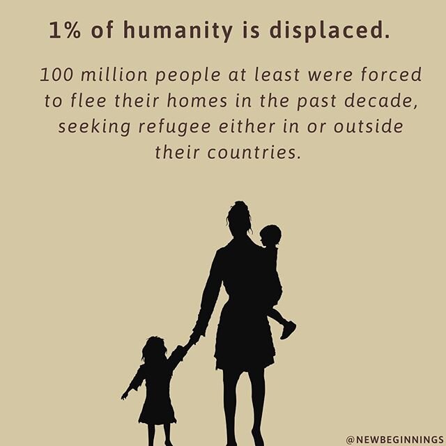 7 things you need to know about forced displacement today: ⁣
⁣
* 100 million people at least were forced to flee their homes in the past decade, seeking refugee either in or outside their countries.⁣
* Forced displacement has almost doubled since 201