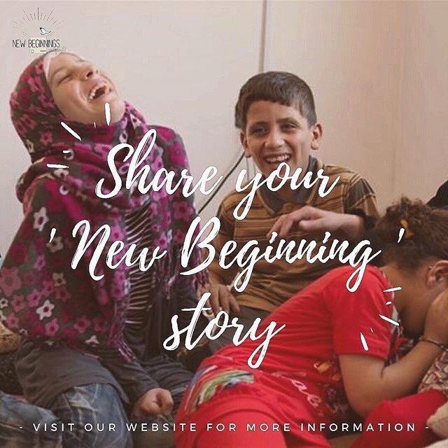 Share your 'New Beginning' story with us! We're looking to share refugee stories around the world. Check out our website for the story form! ⁣
⁣
We are also accepting stories that need to stay anonymous/use an alias, we value your safety more than an