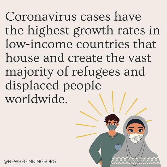 With the rapid spread of COVID-19, an increase in impaction and vulnerability can be found in refugees and displaced people worldwide.⁣
⁣
-There are more than 70 million displaced people around the world with almost 90% of them living in developing c