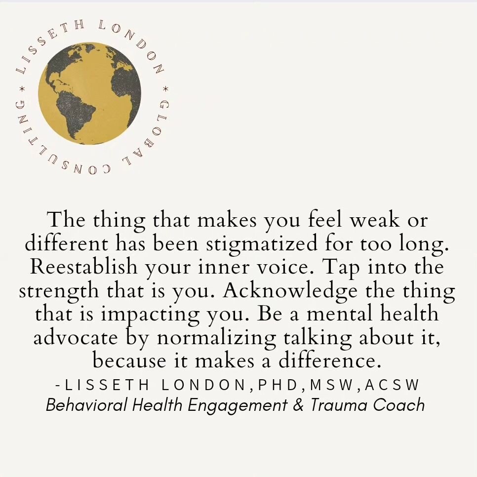 I want to say so much, but I  can't.  Too many people feel uncomfortable talking about mental health. Too many people feel unseen or misunderstood.  Too many people don't seek help because their loved ones belittled it. 

Speak up.  Destigmatized the